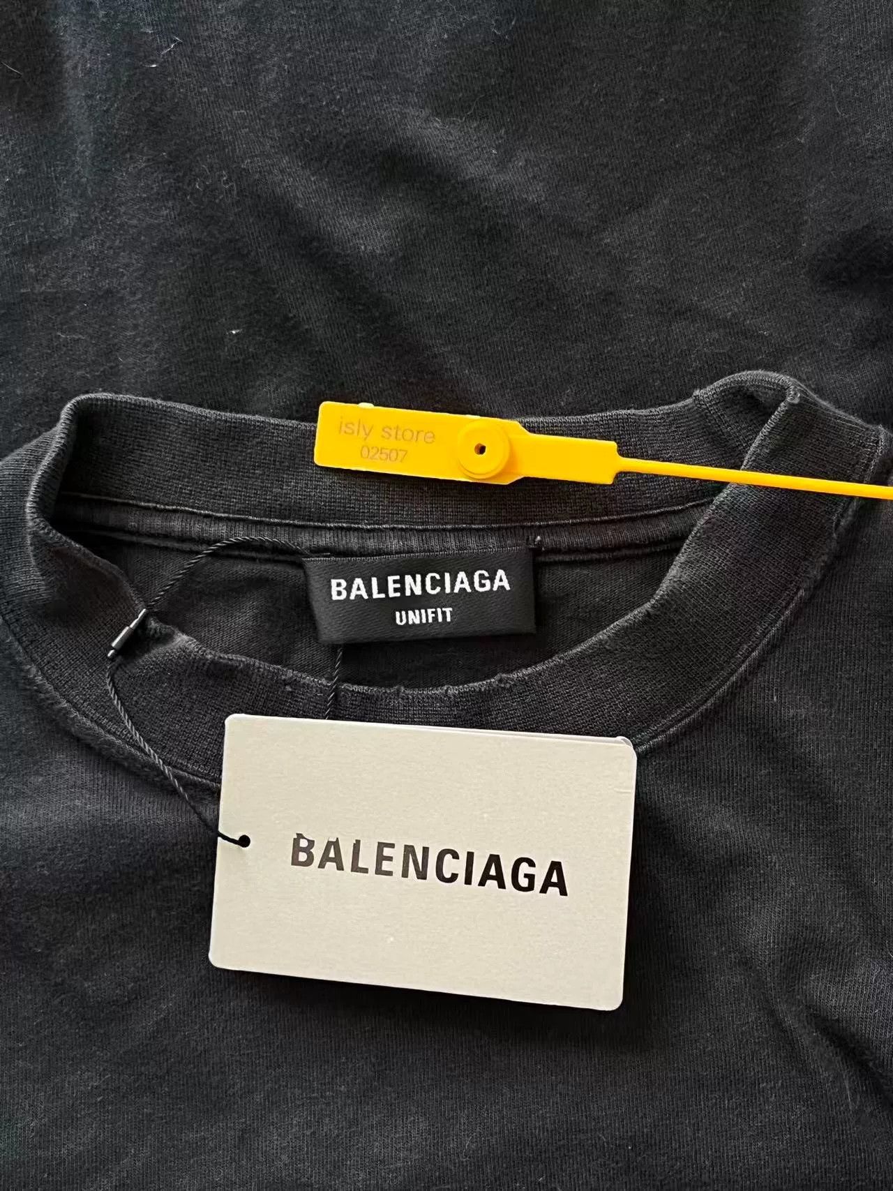 Balenciaga Balenciaga Men's Logo Print Short Sleeve T-Shirt Size US L / EU 52-54 / 3 - 5 Thumbnail