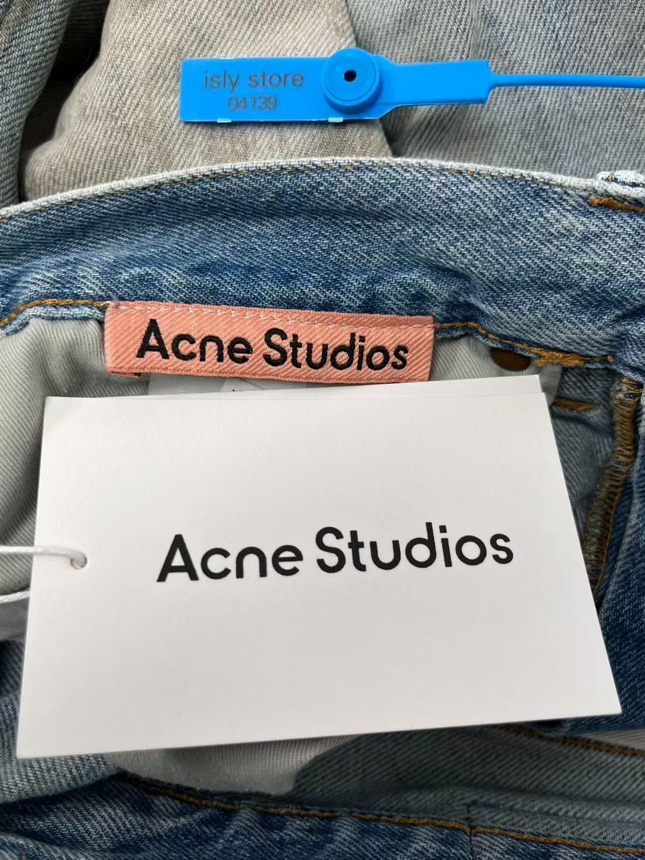 Acne Studios Acne Distressed Dirty Dye Wide-Leg Jeans Size US 30 / EU 46 - 4 Thumbnail