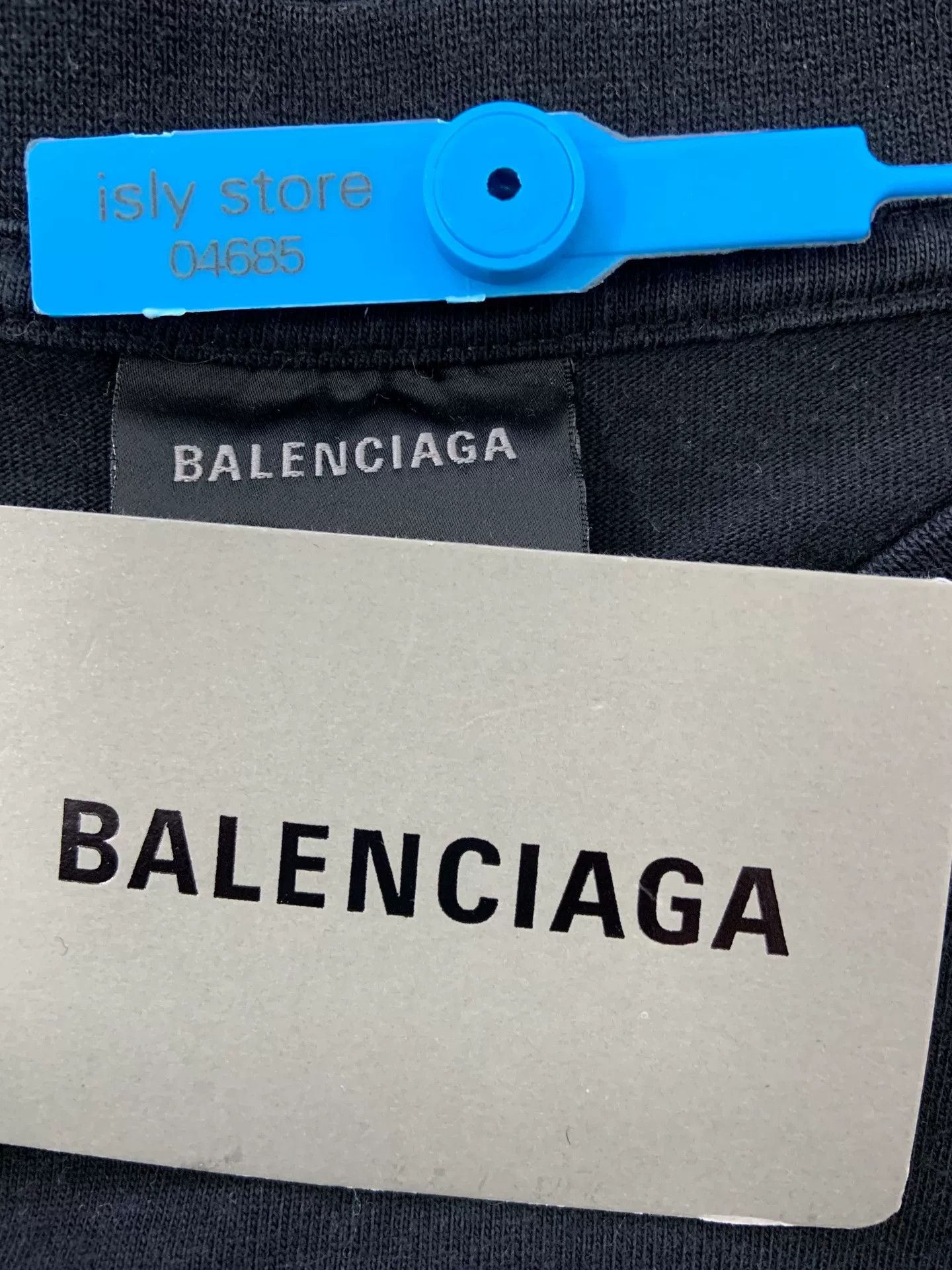 Balenciaga Balenciaga Letter Print Crew Neck Black T-Shirt Size XS / US 0-2 / IT 36-38 - 4 Thumbnail