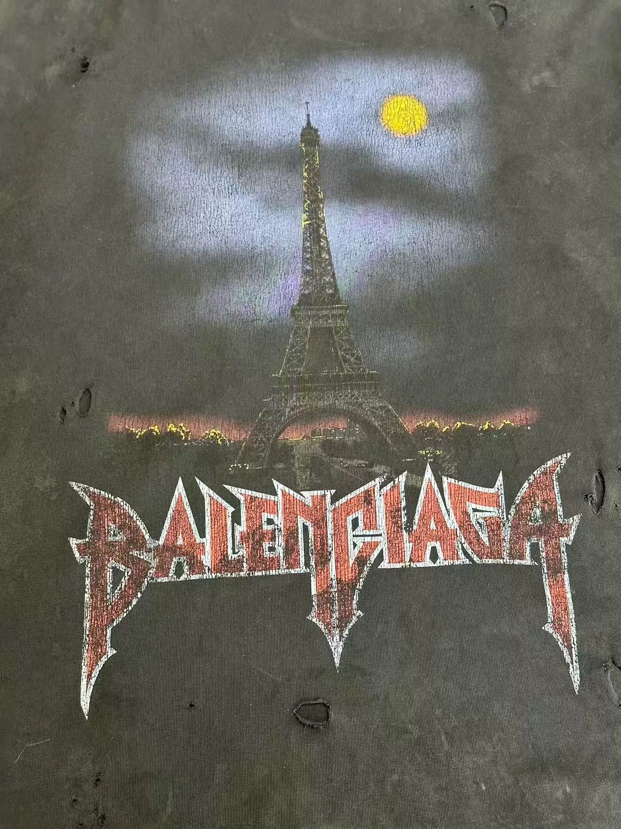 Balenciaga Balenciaga Letter Print Crew Neck T-Shirt Size M / US 6-8 / IT 42-44 - 3 Thumbnail