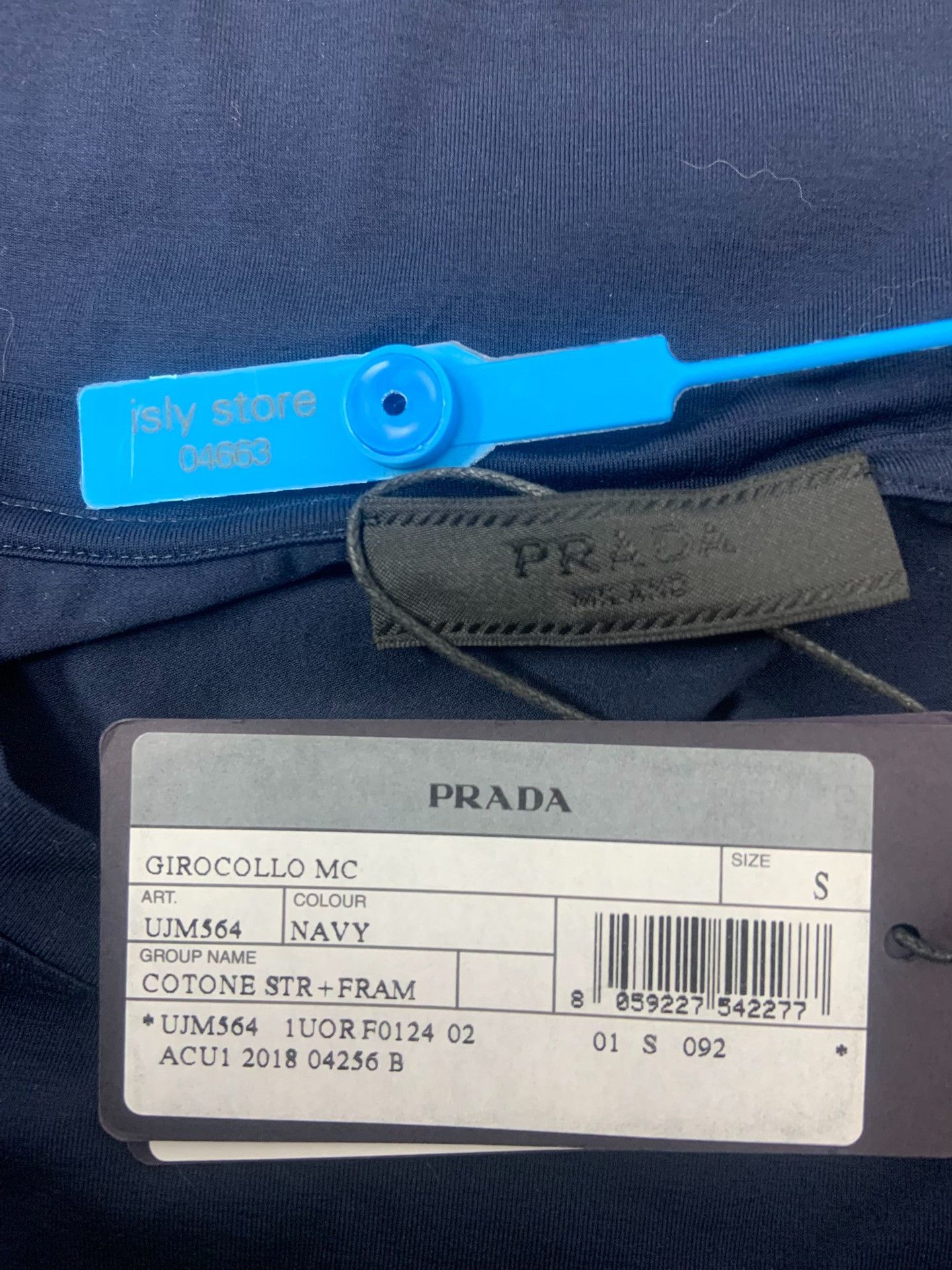 Prada PRADA Solid Crew Neck Fitted Short Sleeve Size US S / EU 44-46 / 1 - 5 Thumbnail