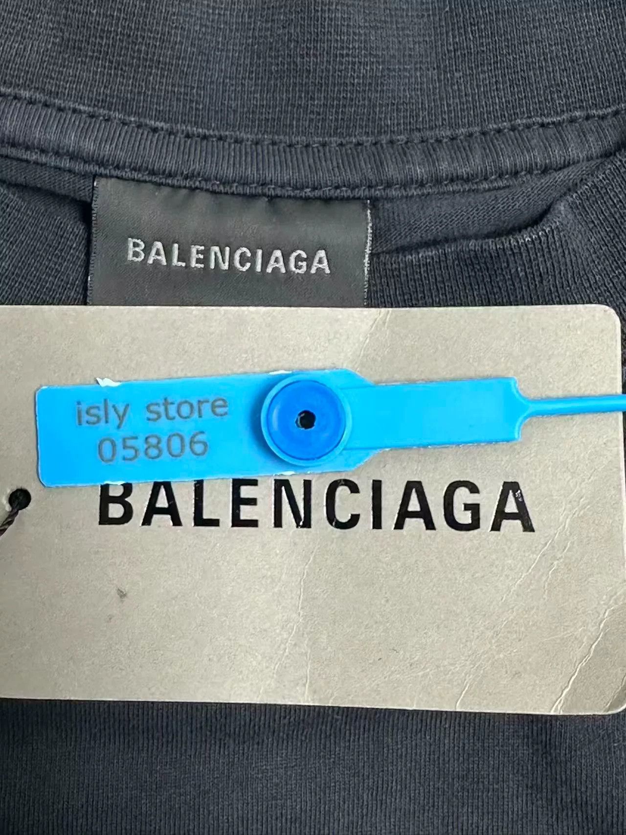 Balenciaga Balenciaga Embroidered Cotton Crew Neck T-Shirt Size US S / EU 44-46 / 1 - 4 Thumbnail