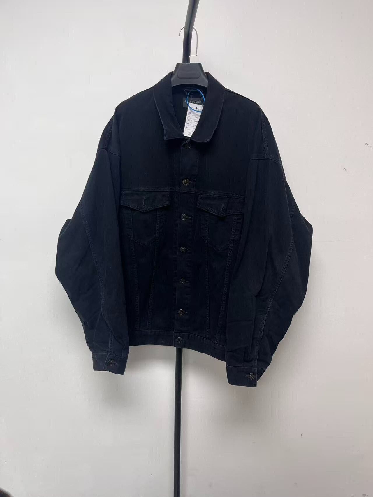 Balenciaga Balenciaga Men's Oversized Logo Denim Jacket Size US S / EU 44-46 / 1 - 2 Thumbnail