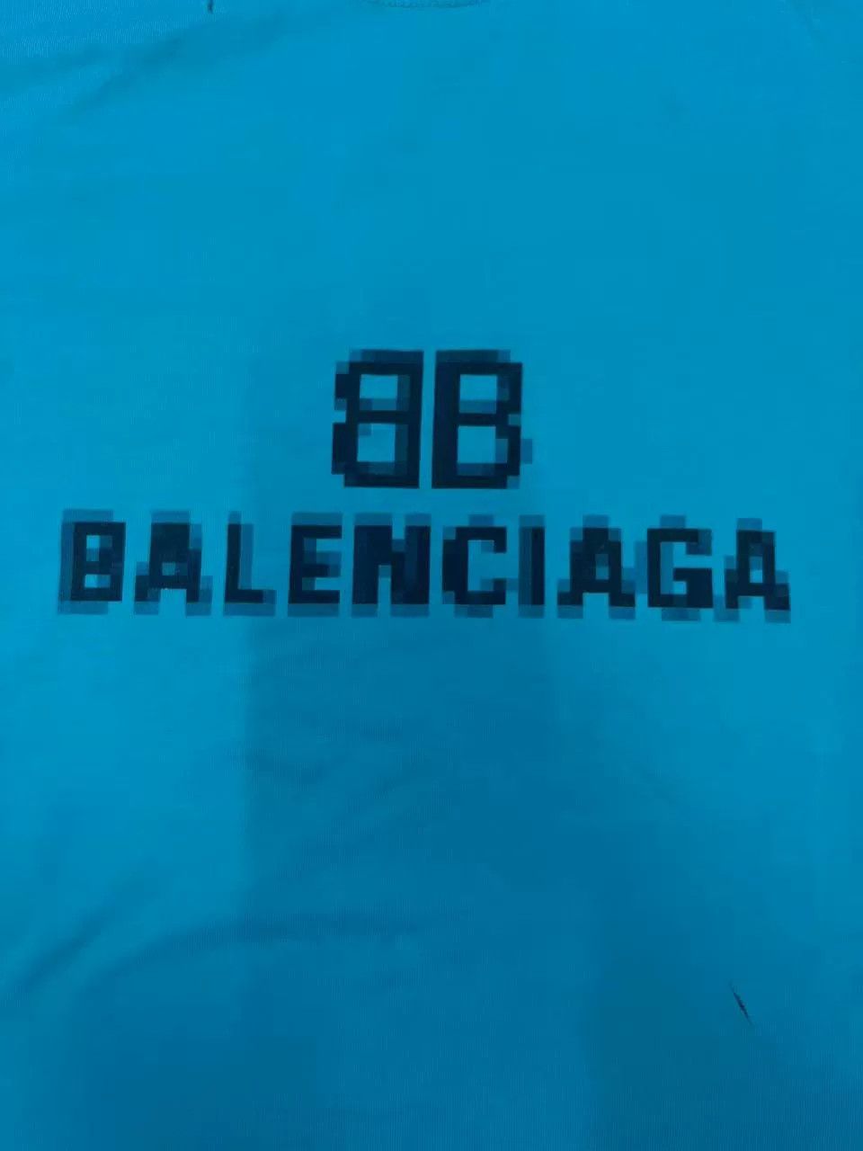 Balenciaga Balenciaga Mosaic Blur Logo Oversized Distressed T-shirt Size US S / EU 44-46 / 1 - 3 Thumbnail
