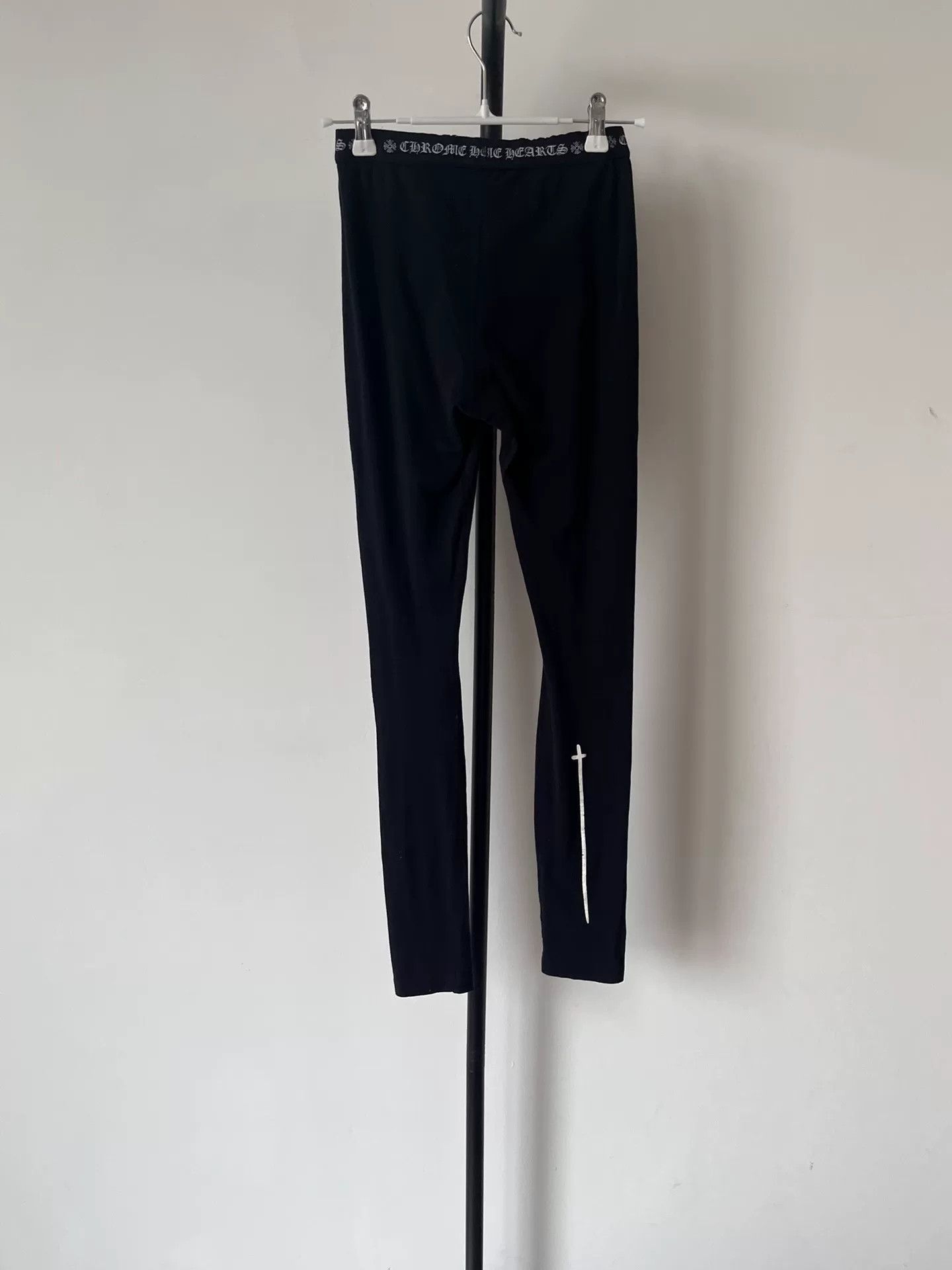 Chrome Hearts Chrome Hearts Logo Black Pants Size US 26 / EU 42 - 2 Thumbnail