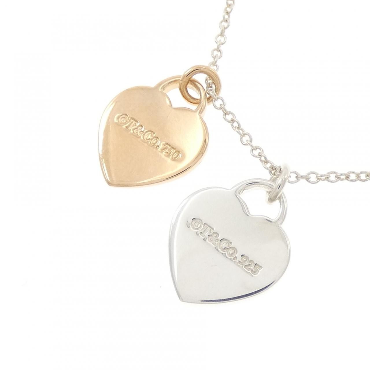 Tiffany & Co. Tiffany & Co. Tiffany & Co. Return to Tiffany 925 Silver 750 Pink Gold Necklace Precious Metal Necklace DUTY FREE for USA Size ONE SIZE - 4 Thumbnail
