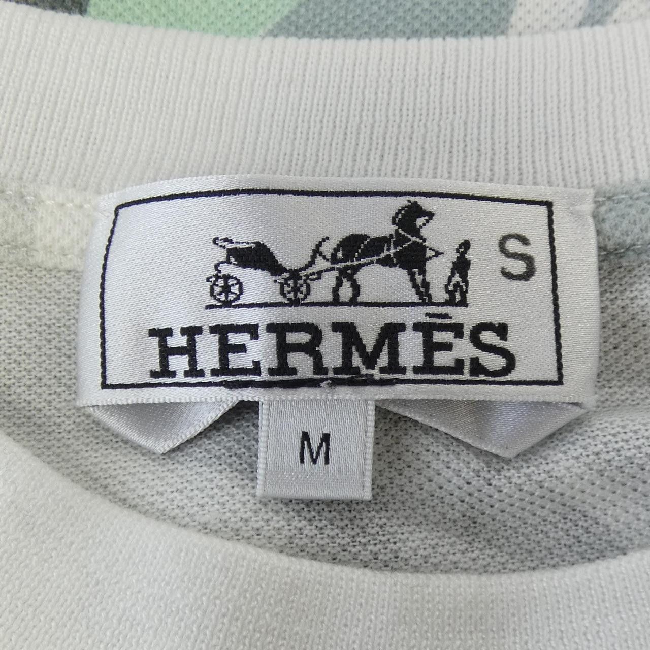 Hermes Hermes Hermes Cotton T Shirt Textile T-Shirts DUTY FREE for USA Size ONE SIZE - 4 Thumbnail