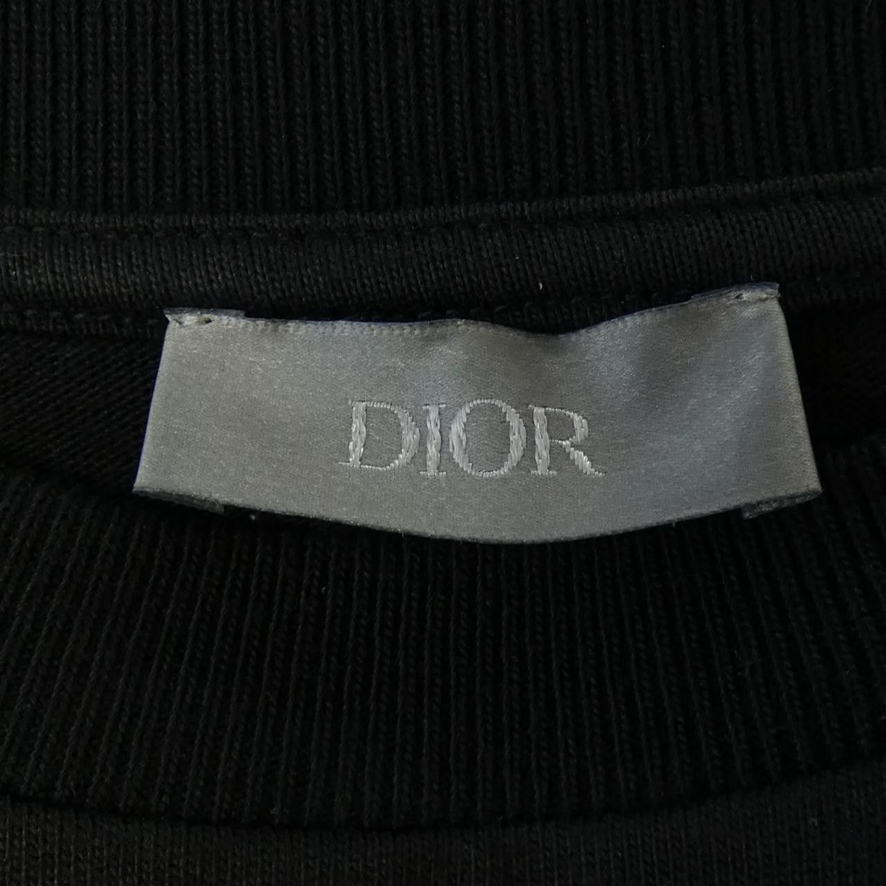 Dior Dior Dior Handwritten Christian Dior Cotton T Shirt Textile T-Shirts 493J696F0554 DUTY FREE for USA Size ONE SIZE - 4 Thumbnail