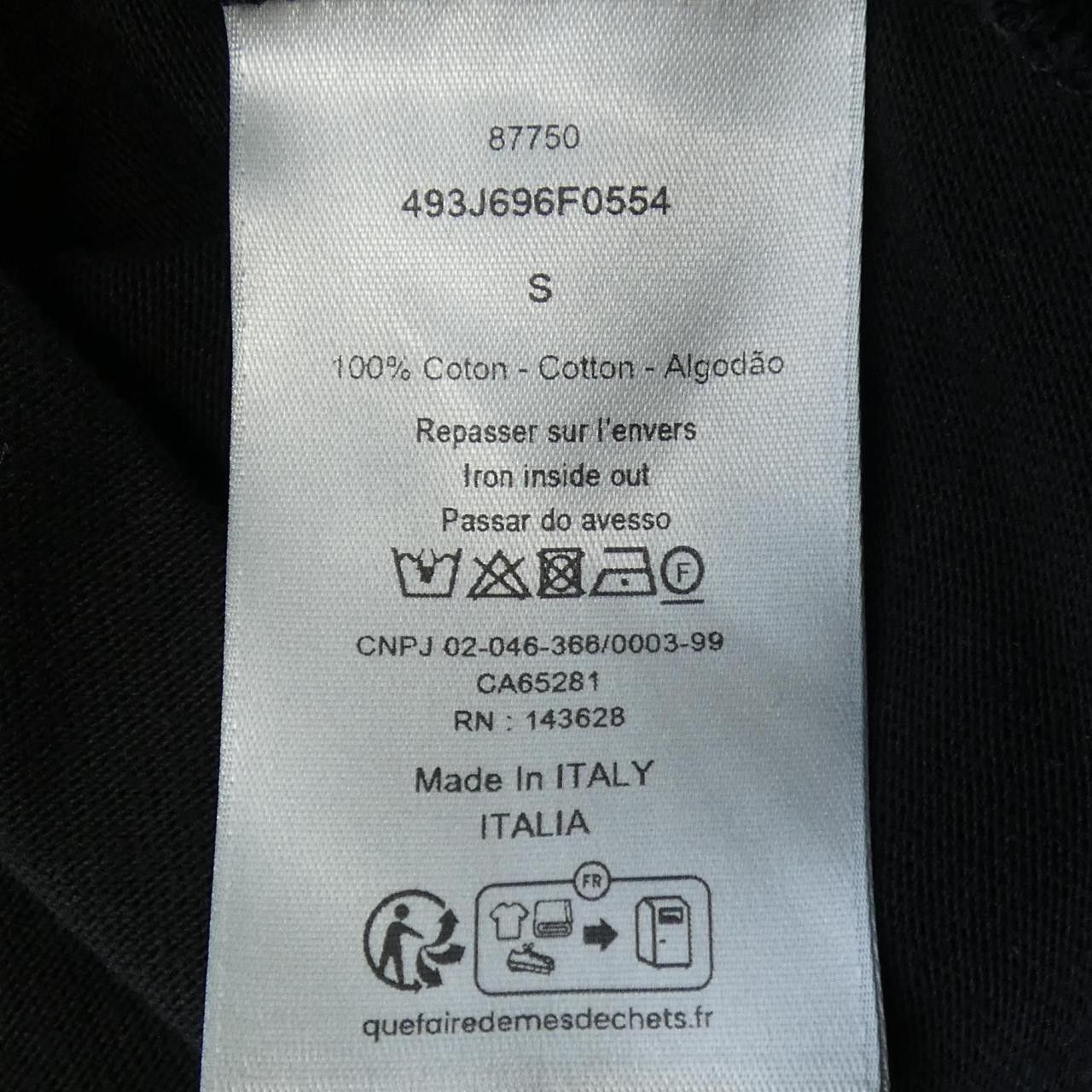 Dior Dior Dior Handwritten Christian Dior Cotton T Shirt Textile T-Shirts 493J696F0554 DUTY FREE for USA Size ONE SIZE - 3 Thumbnail