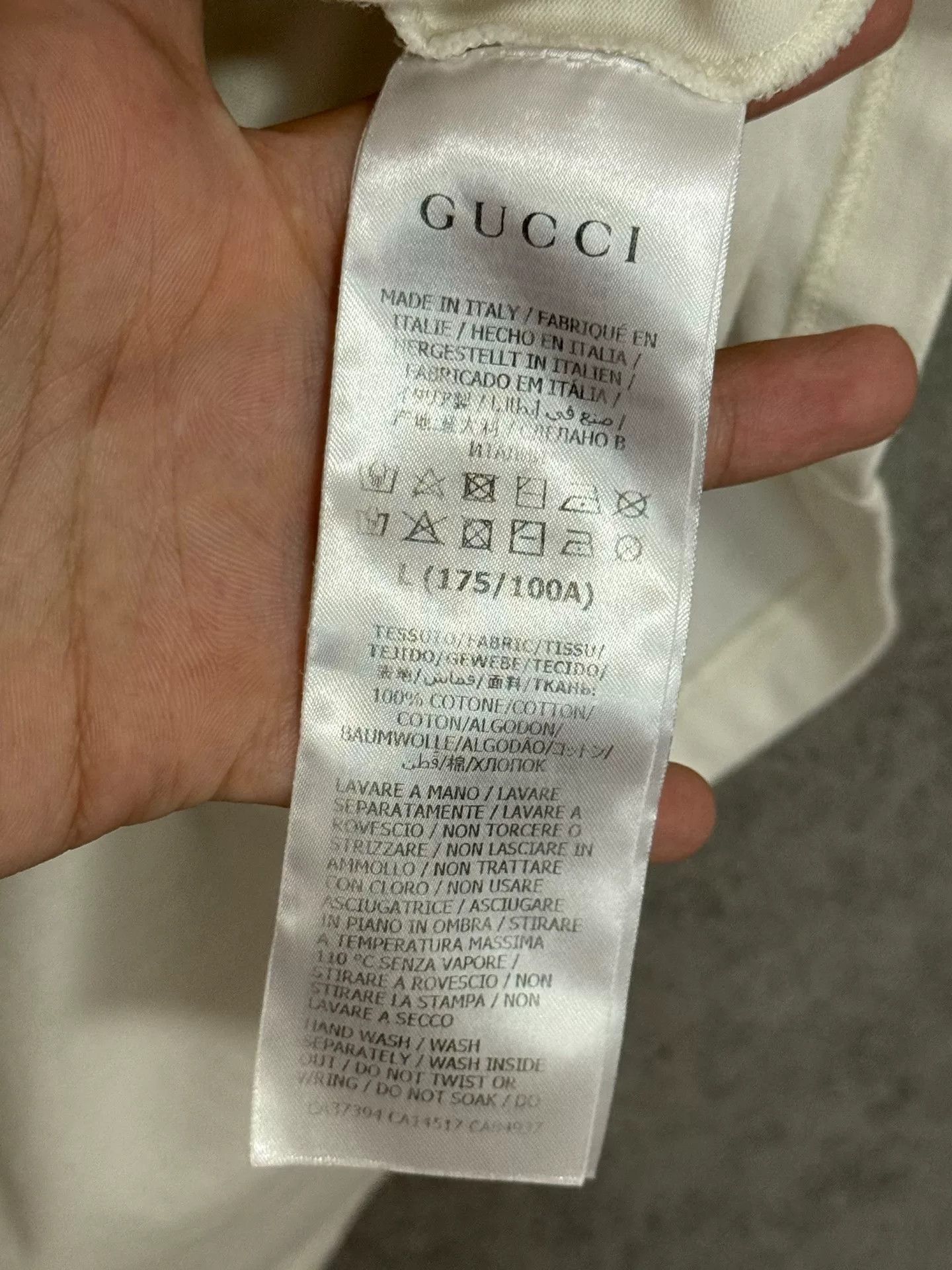 Gucci Gucci Blade Logo T-Shirt L Size US L / EU 52-54 / 3 - 6 Thumbnail
