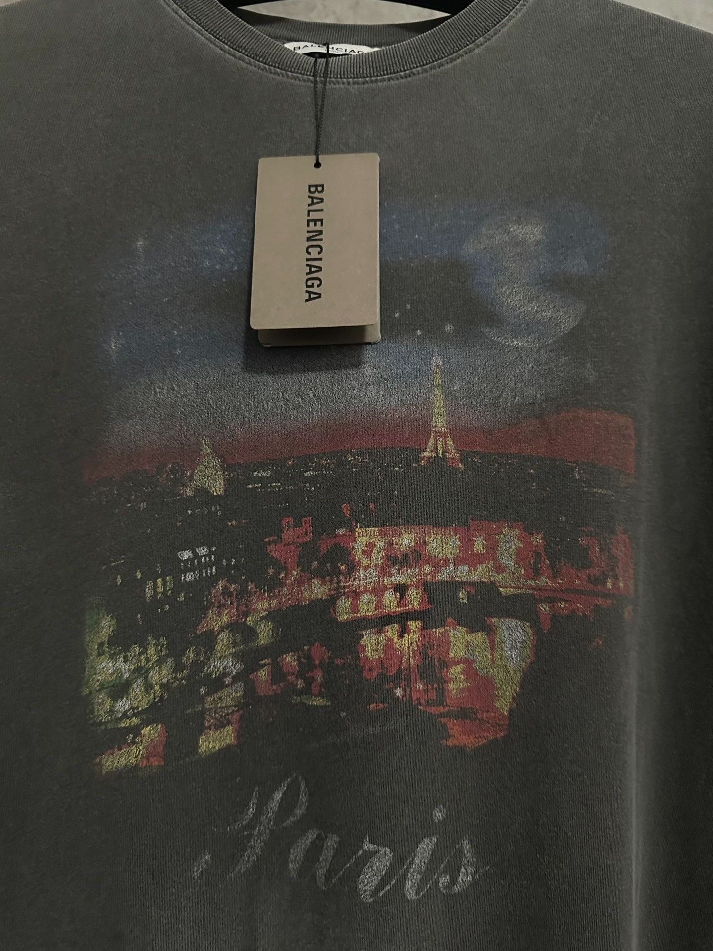 Balenciaga Balenciaga Paris Night Graphic T-Shirt XS Size US XS / EU 42 / 0 - 2 Thumbnail