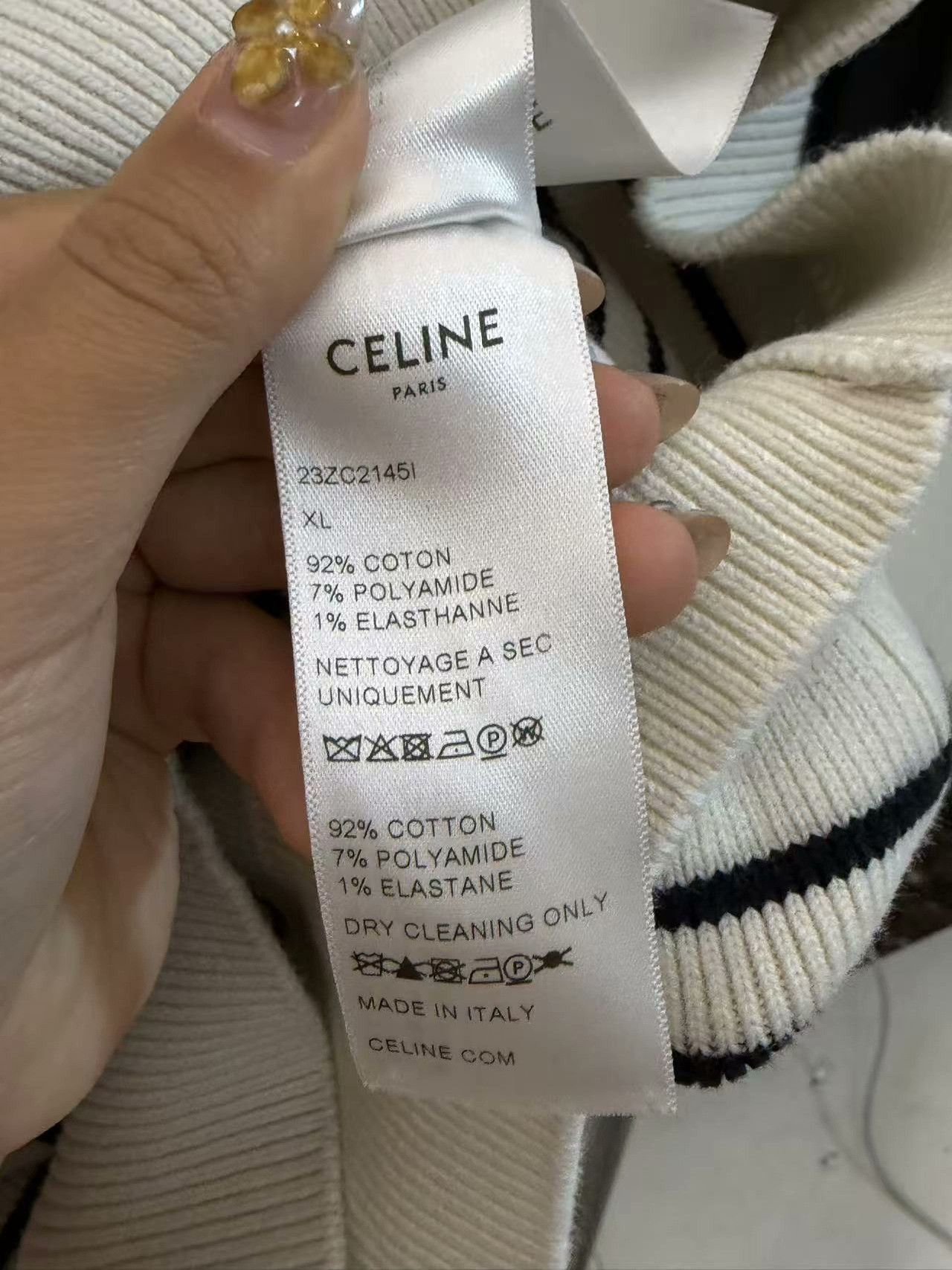 Celine Celine Knit White Sweater XL Women Size XL / US 12-14 / IT 48-50 - 5 Thumbnail