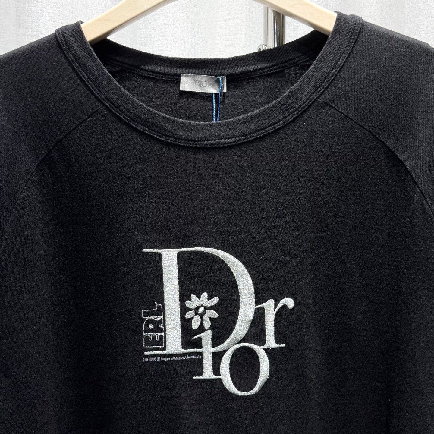 Dior Dior x ERL Logo Embroidered T-Shirt 3XL Size US XXL / EU 58 / 5 - 3 Thumbnail