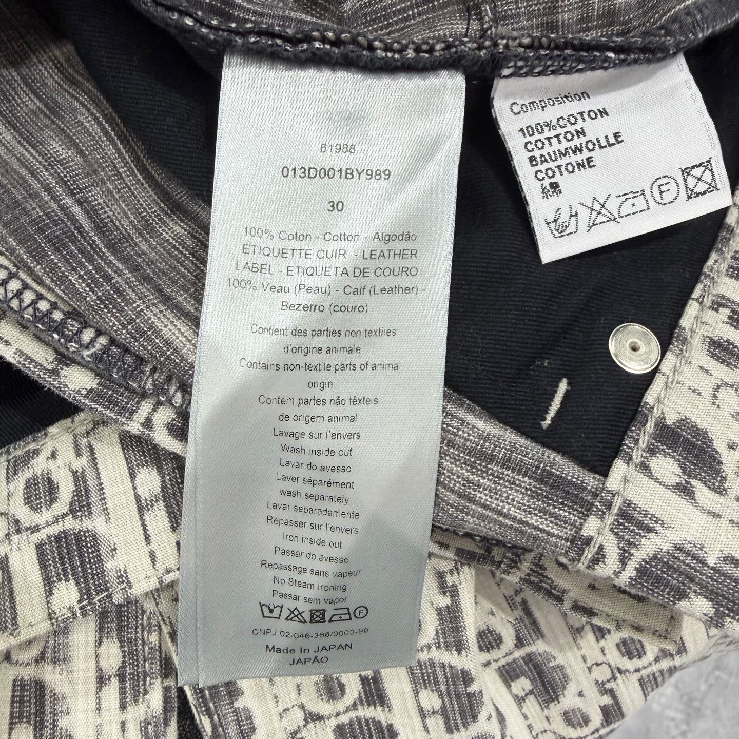 Dior Dior Oblique Monogram Denim Size 30 Size US 30 / EU 46 - 5 Thumbnail