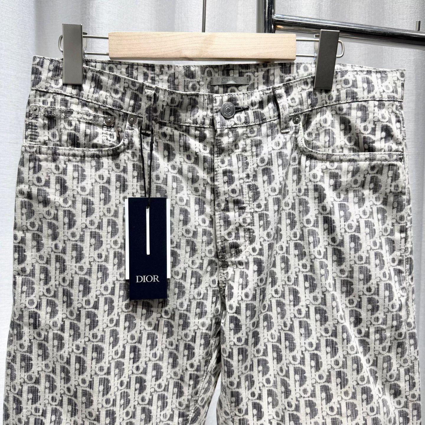 Dior Dior Oblique Monogram Denim Size 30 Size US 30 / EU 46 - 3 Thumbnail