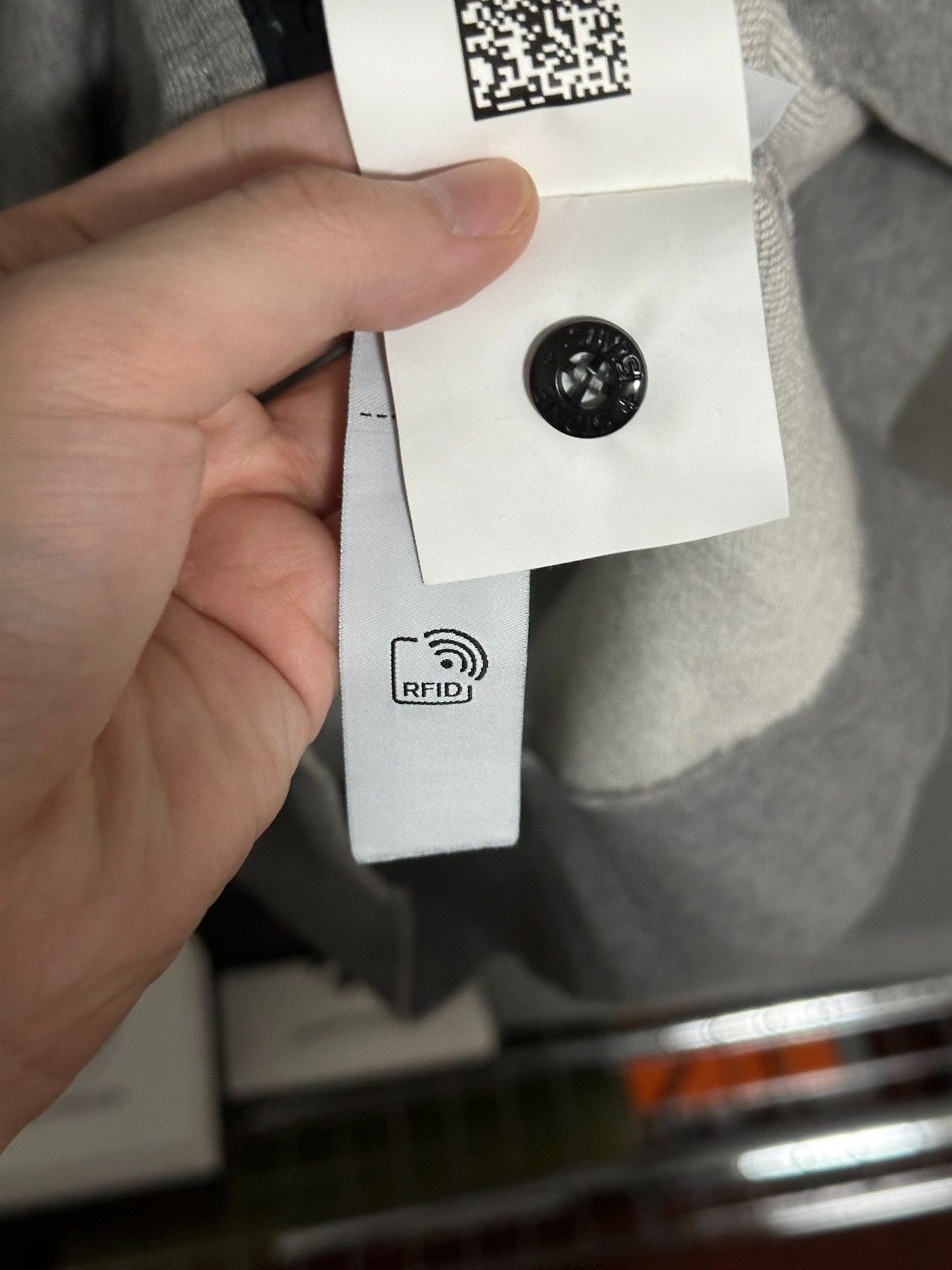 Stone Island Stone Island Gray Logo Patch Zip Sweatshirt XXL Size US XXL / EU 58 / 5 - 4 Thumbnail