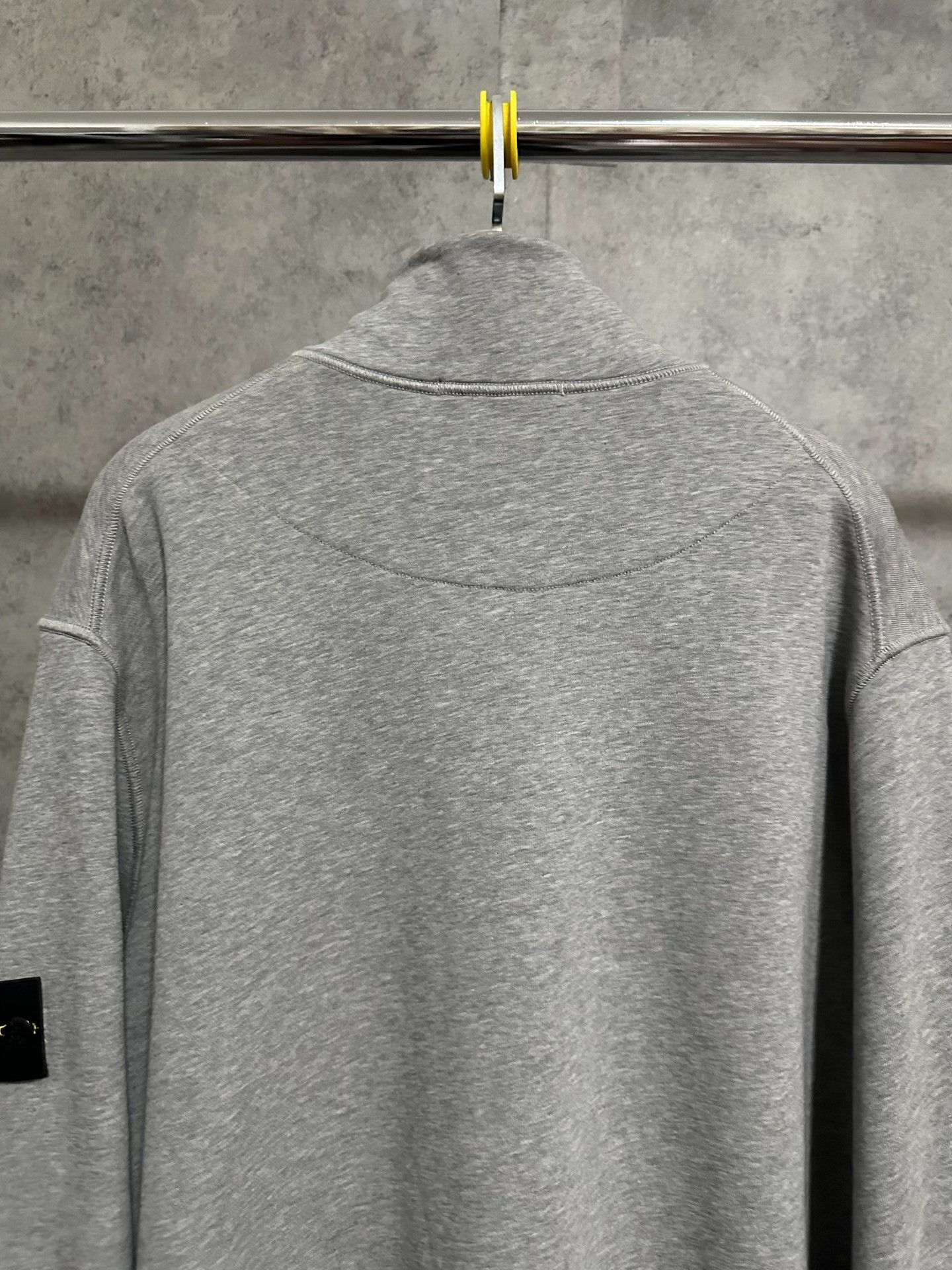 Stone Island Stone Island Gray Logo Patch Zip Sweatshirt XXL Size US XXL / EU 58 / 5 - 6 Thumbnail
