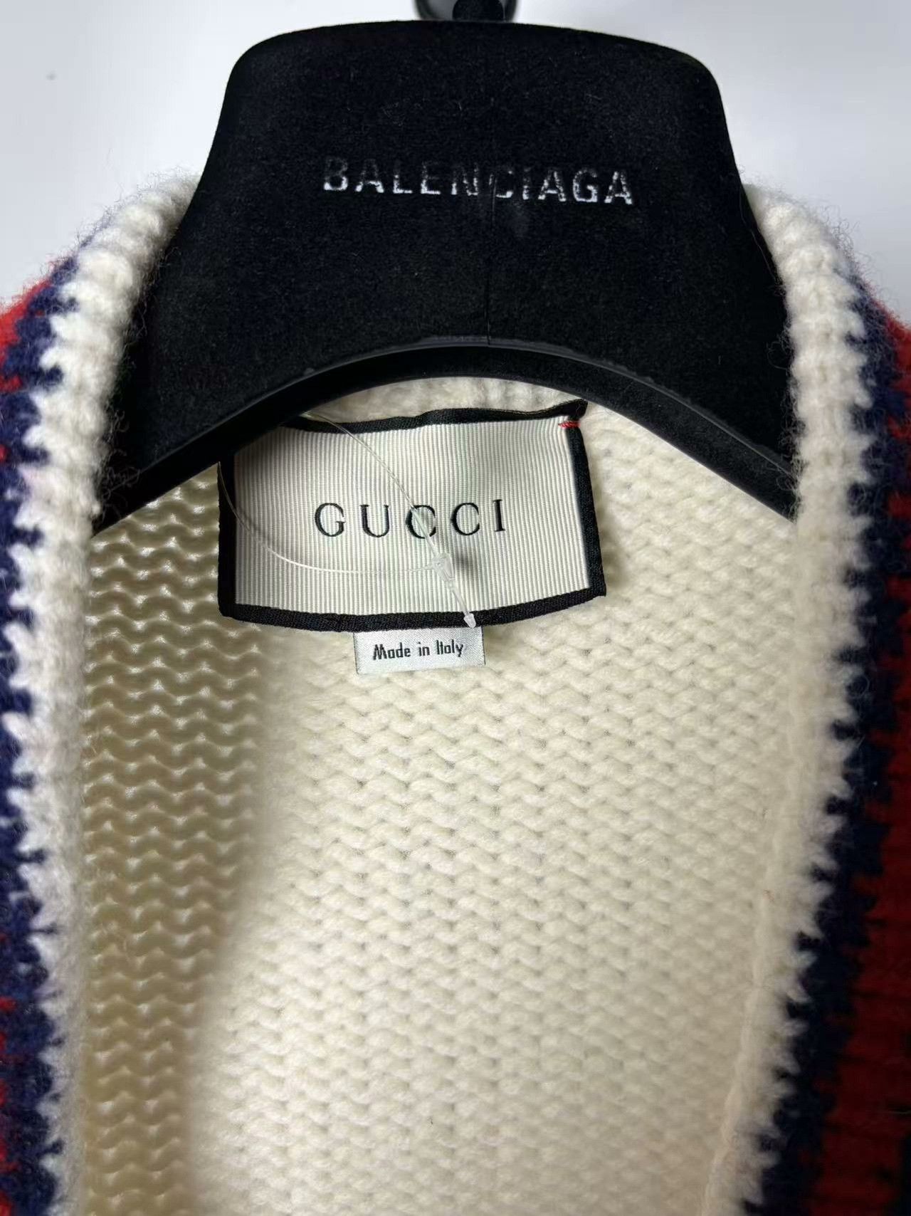 Gucci Gucci Striped White Sweater L Women Size L / US 10 / IT 46 - 4 Thumbnail