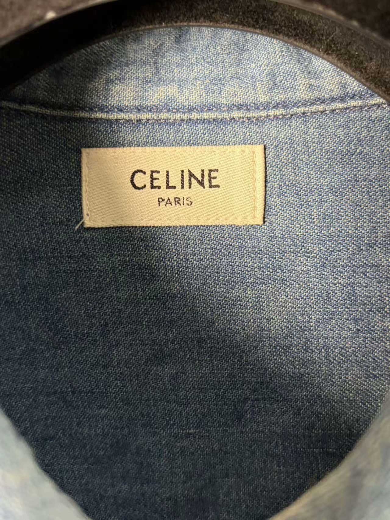 Celine Celine Retro White Shirt l Men Size US L / EU 52-54 / 3 - 5 Thumbnail