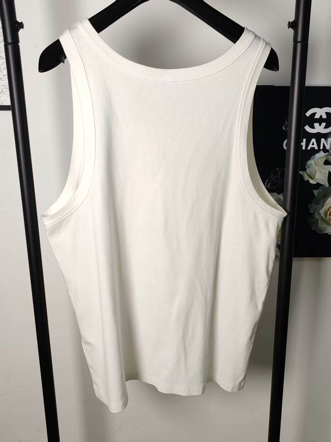 Prada Prada Metallic White Tank Top XXL Women Size XXL / US 16-18 / IT 52-54 - 2 Thumbnail