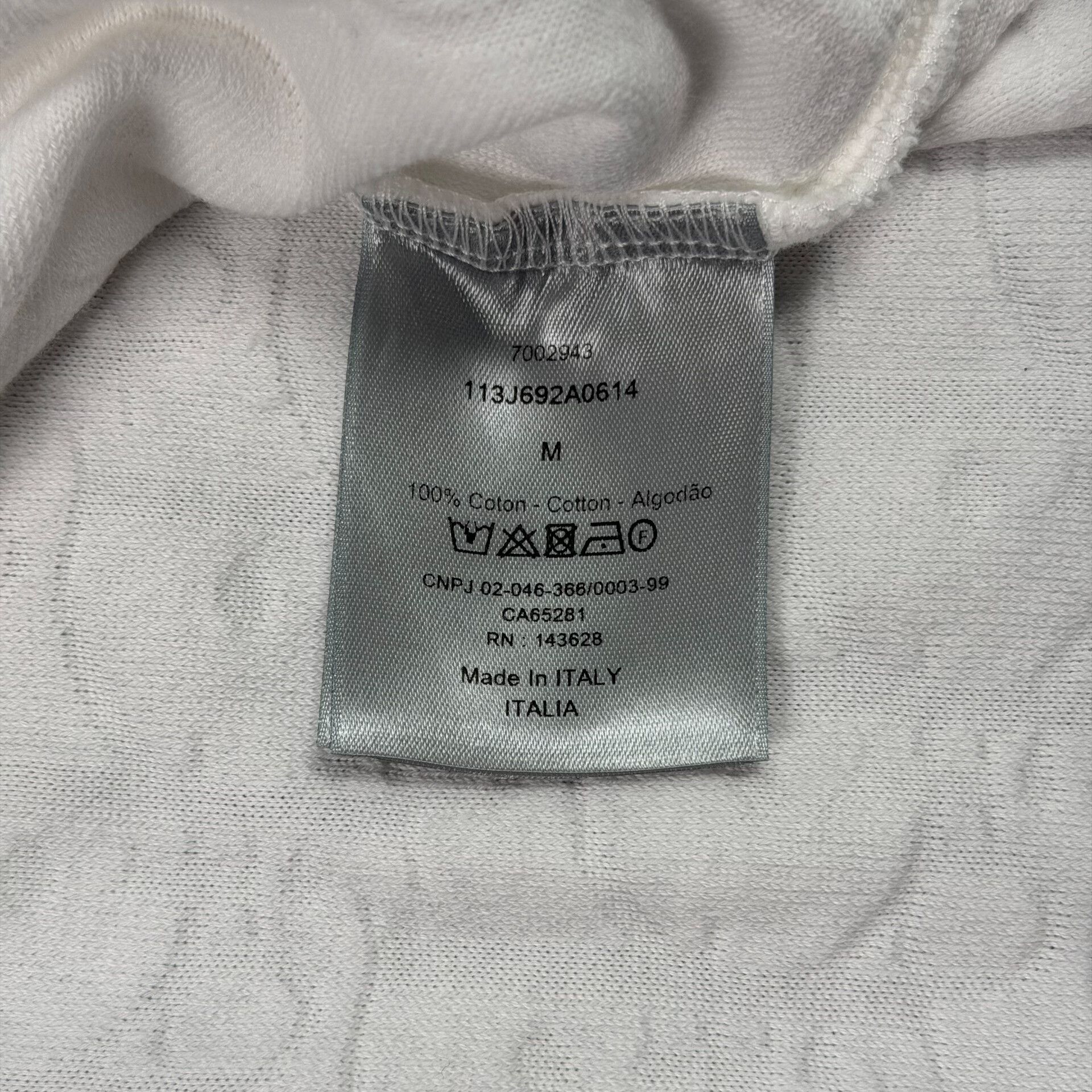 Dior Dior Oblique Terry Cotton T-Shirt Size M Size US M / EU 48-50 / 2 - 6 Thumbnail