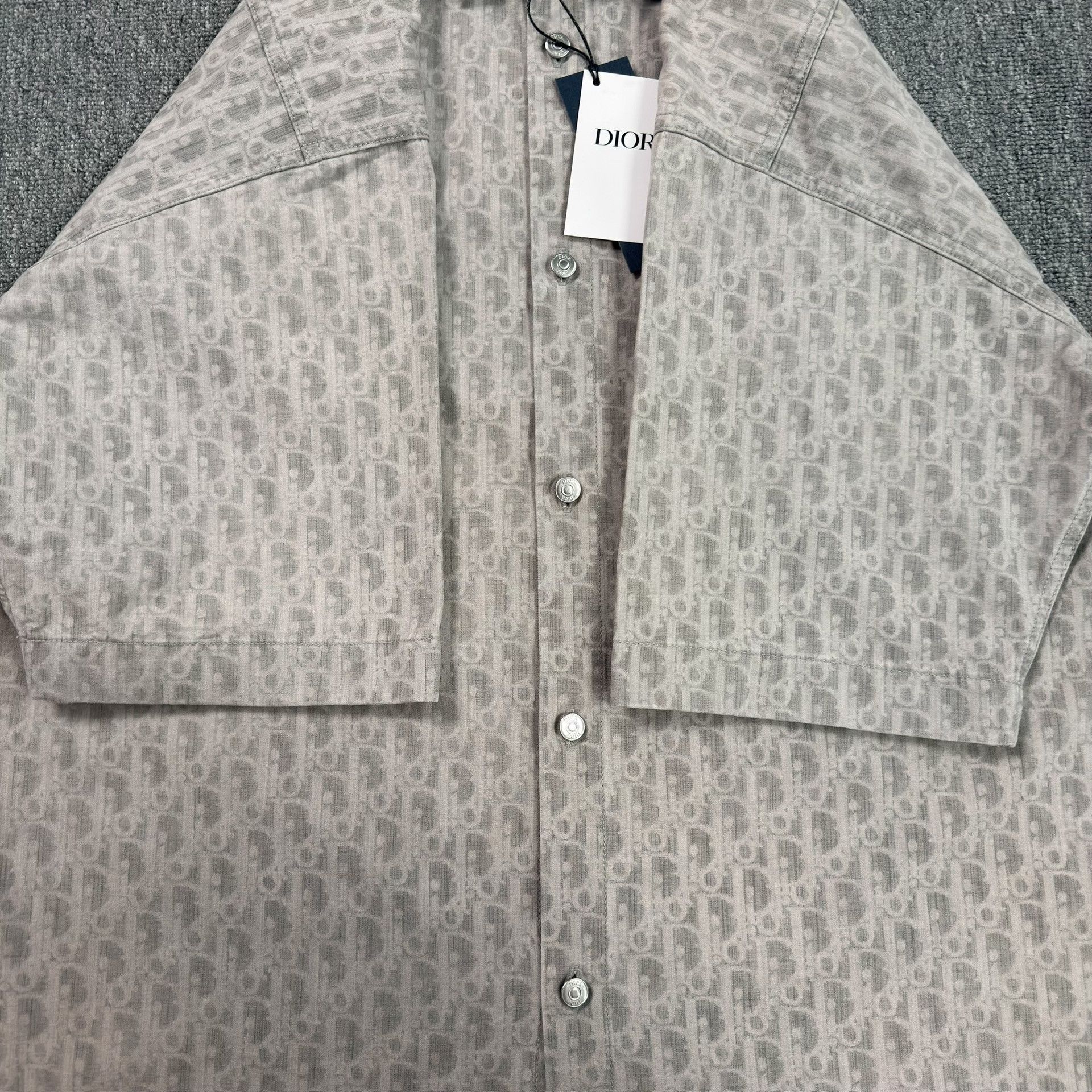 Dior Dior Oblique Pattern Short Sleeve Shirt 41 Size US L / EU 52-54 / 3 - 4 Thumbnail