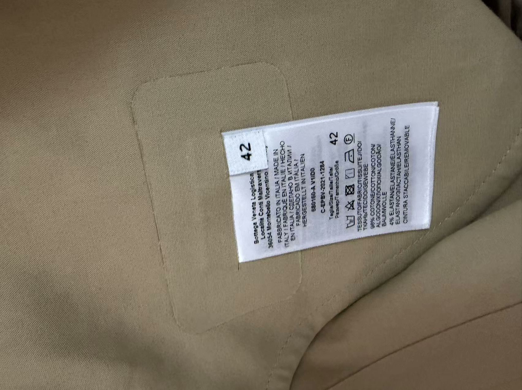 Bottega Veneta Bottega Veneta Beige Coat XS Women Size XS / US 0-2 / IT 36-38 - 3 Thumbnail