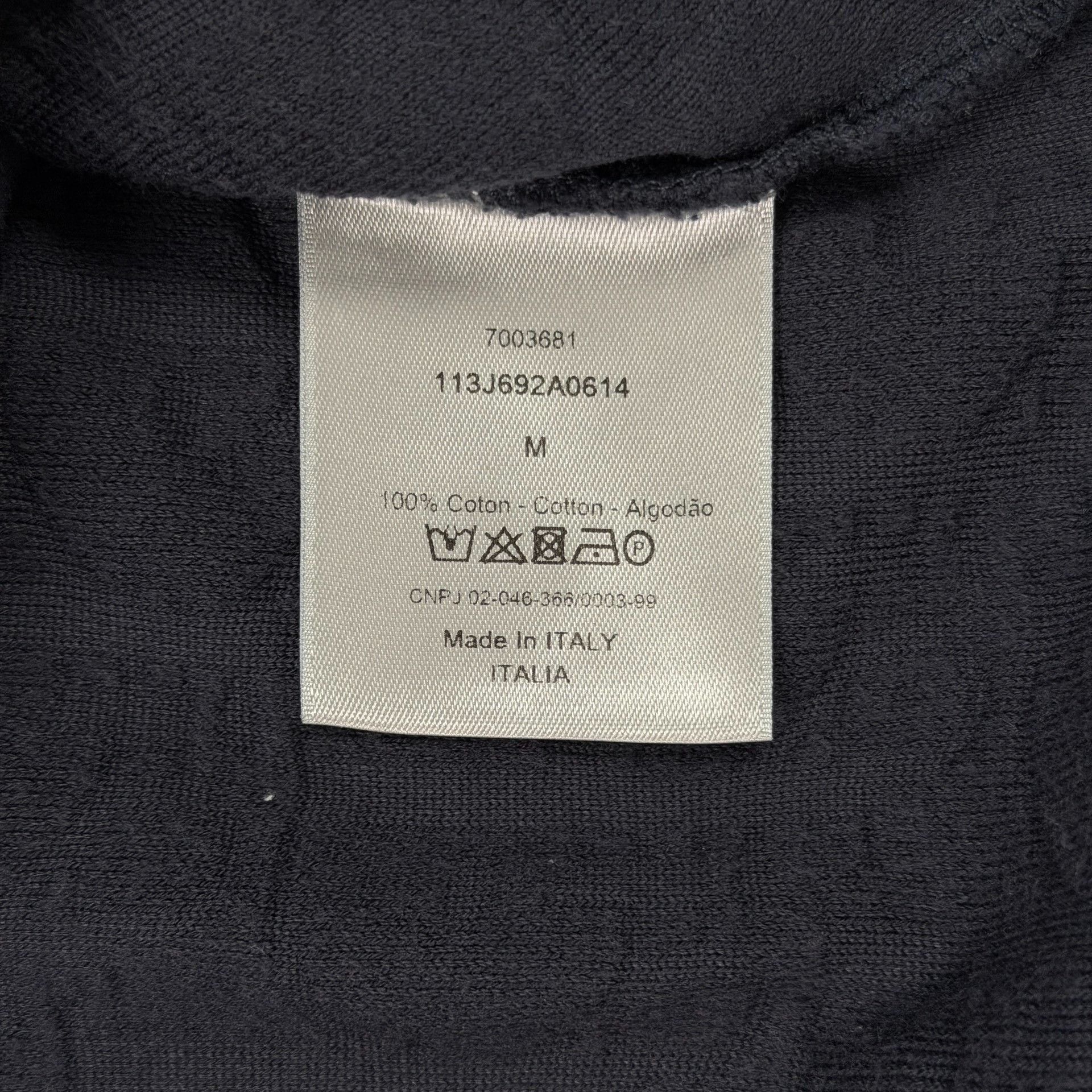 Dior Dior Oblique Terry T-Shirt Size M Size US M / EU 48-50 / 2 - 6 Thumbnail