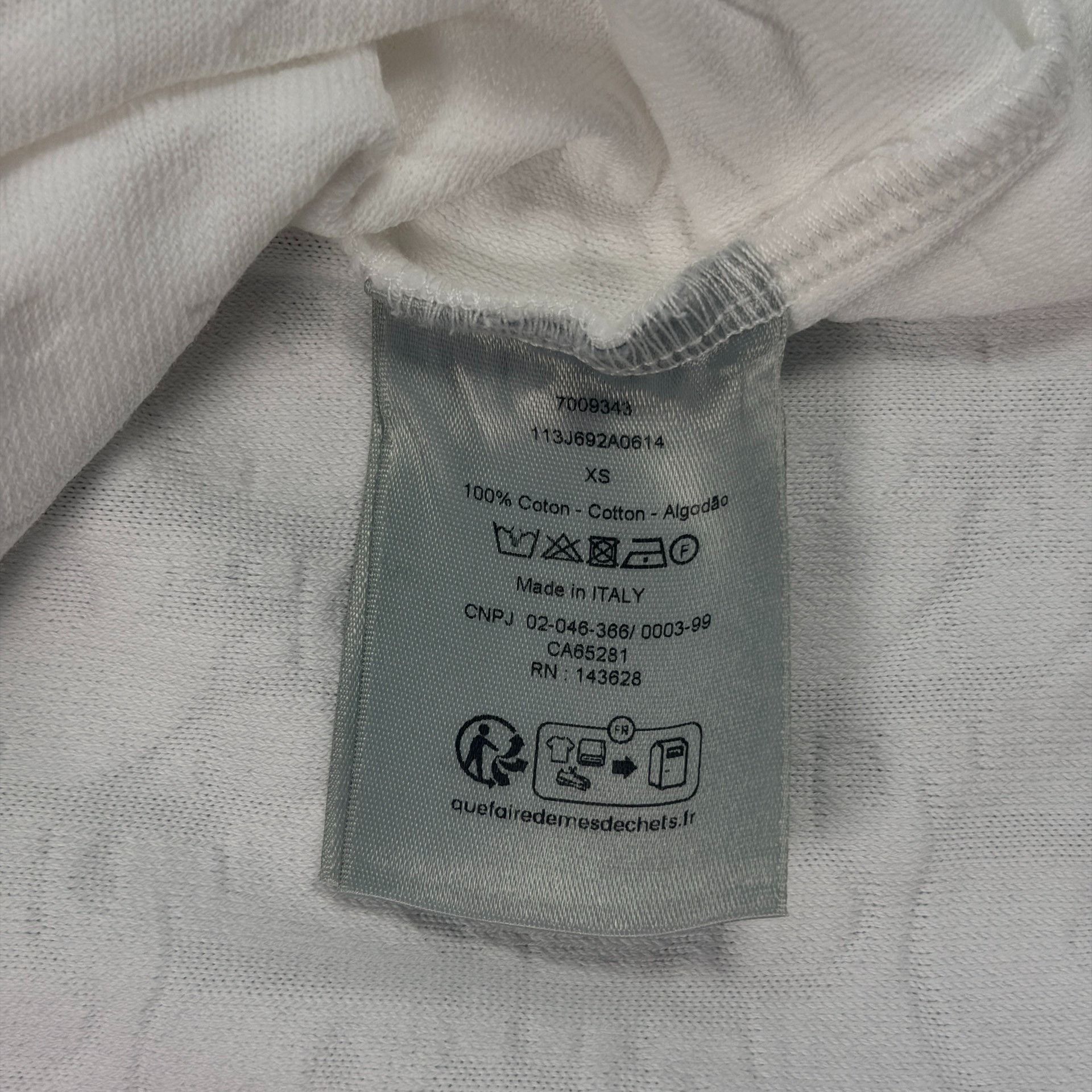Dior Dior Oblique Terry Cotton T-Shirt XS Size US XS / EU 42 / 0 - 4 Thumbnail