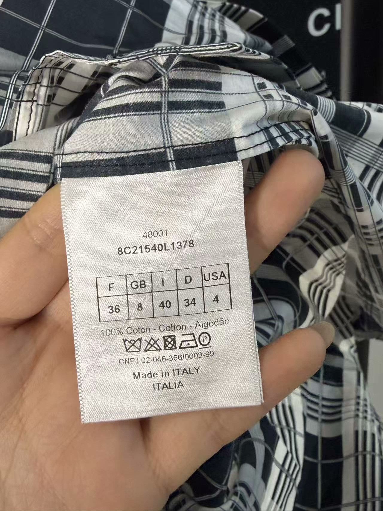 Dior Dior Plaid White Shirt m Men Size US M / EU 48-50 / 2 - 3 Thumbnail