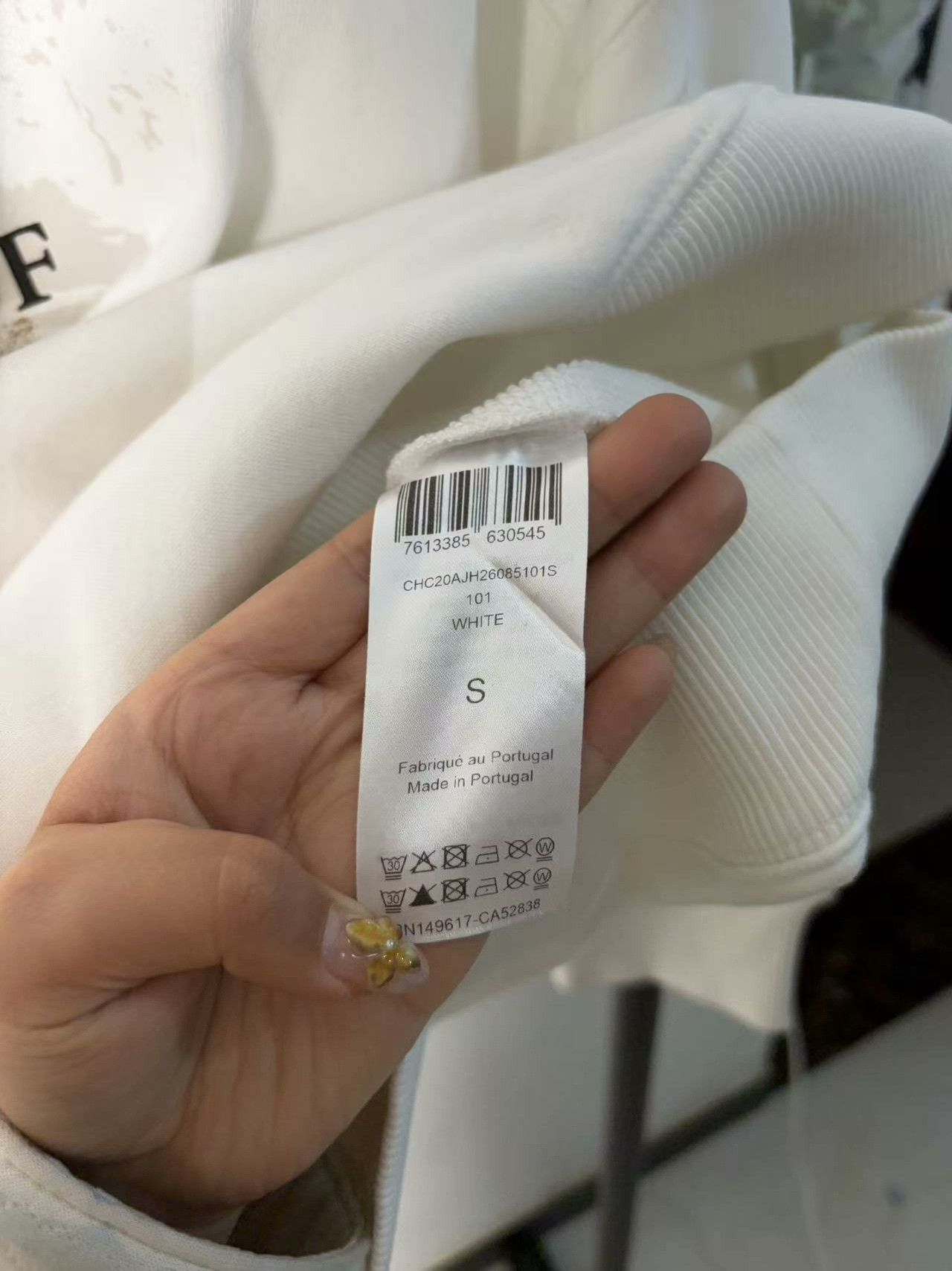 Chloe Chloe White Hoodie L Women Size L / US 10 / IT 46 - 4 Thumbnail