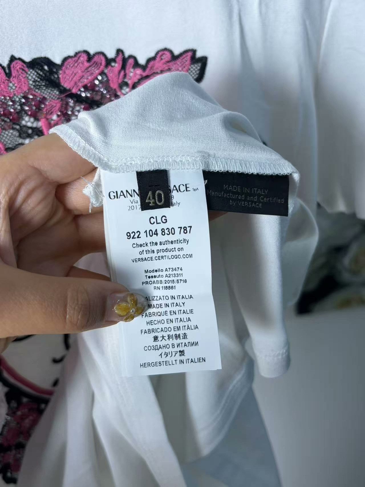 Versace Versace White T-Shirt m Men Size US M / EU 48-50 / 2 - 4 Thumbnail