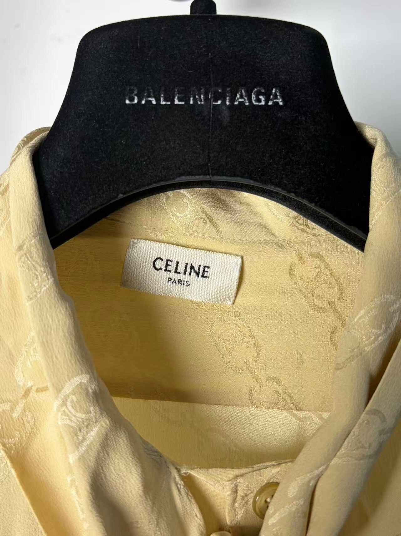 Celine Celine Silk White Shirt m Men Size US M / EU 48-50 / 2 - 3 Thumbnail