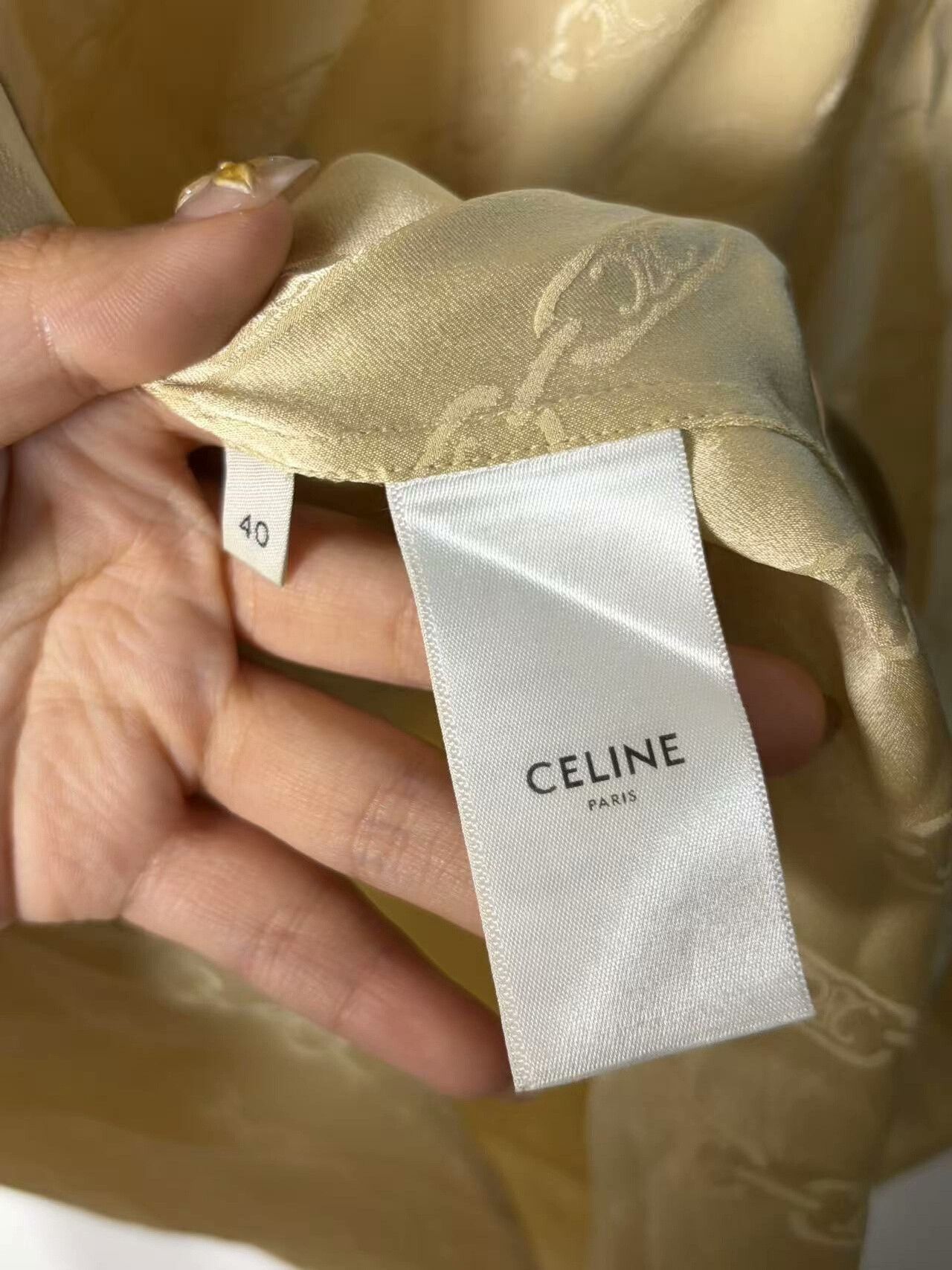 Celine Celine Silk White Shirt m Men Size US M / EU 48-50 / 2 - 4 Thumbnail