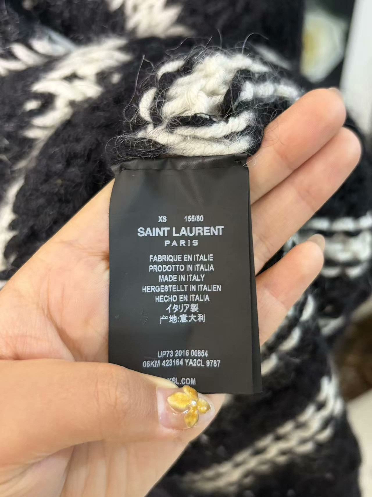 Saint Laurent Paris Saint Laurent Paris Knit White Sweater XS Women Size XS / US 0-2 / IT 36-38 - 3 Thumbnail