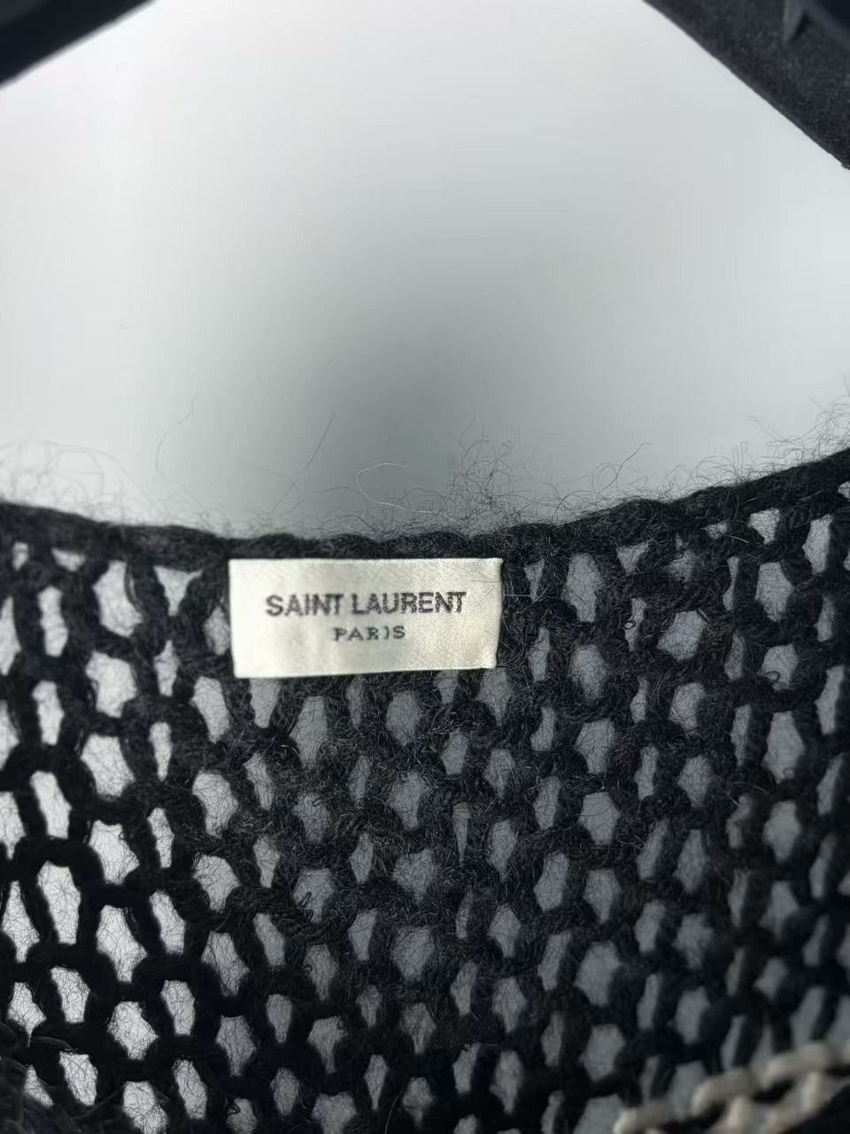 Saint Laurent Paris Saint Laurent Paris Knit White Sweater XS Women Size XS / US 0-2 / IT 36-38 - 4 Thumbnail