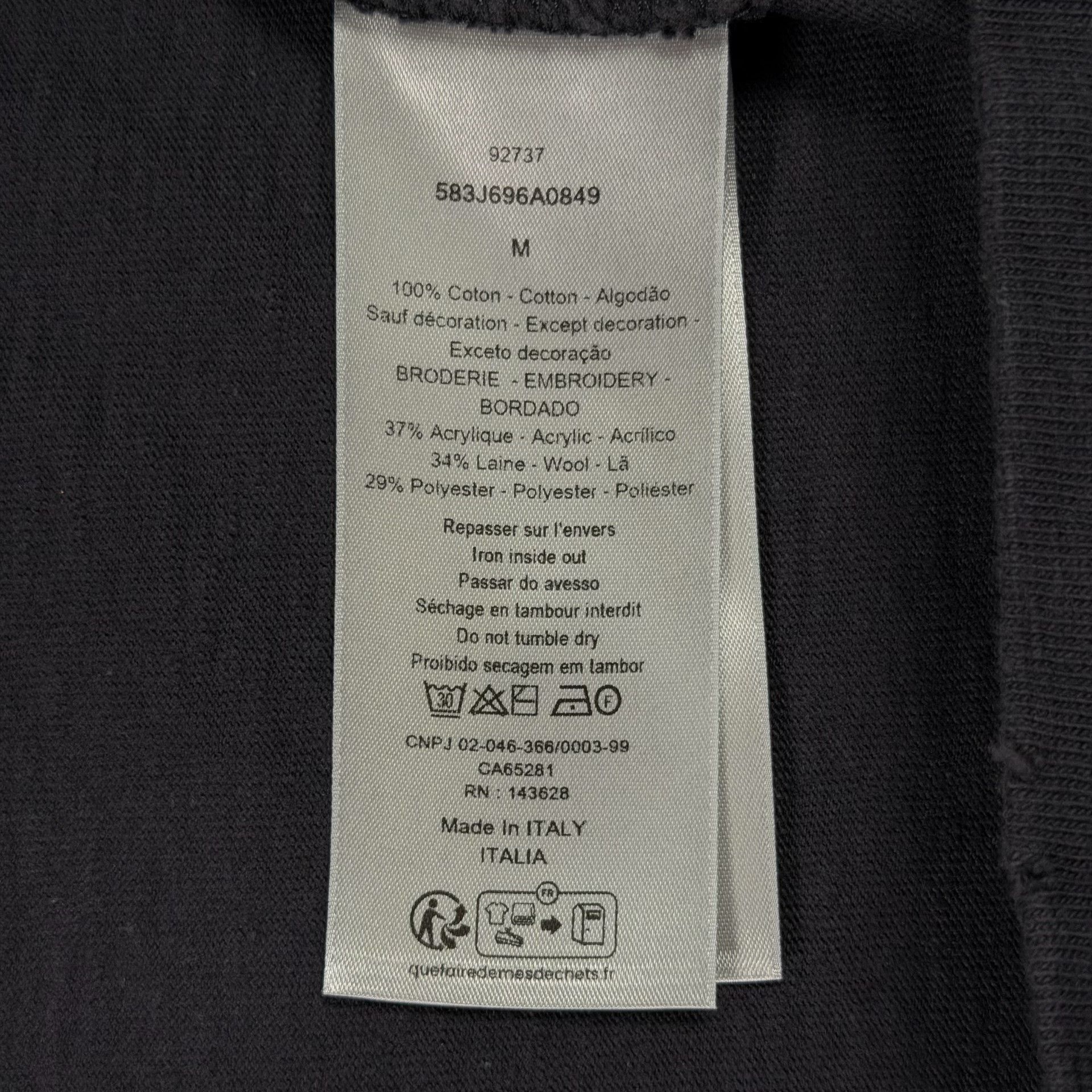 Dior Dior Embroidered Logo T-Shirt M Size US M / EU 48-50 / 2 - 6 Thumbnail