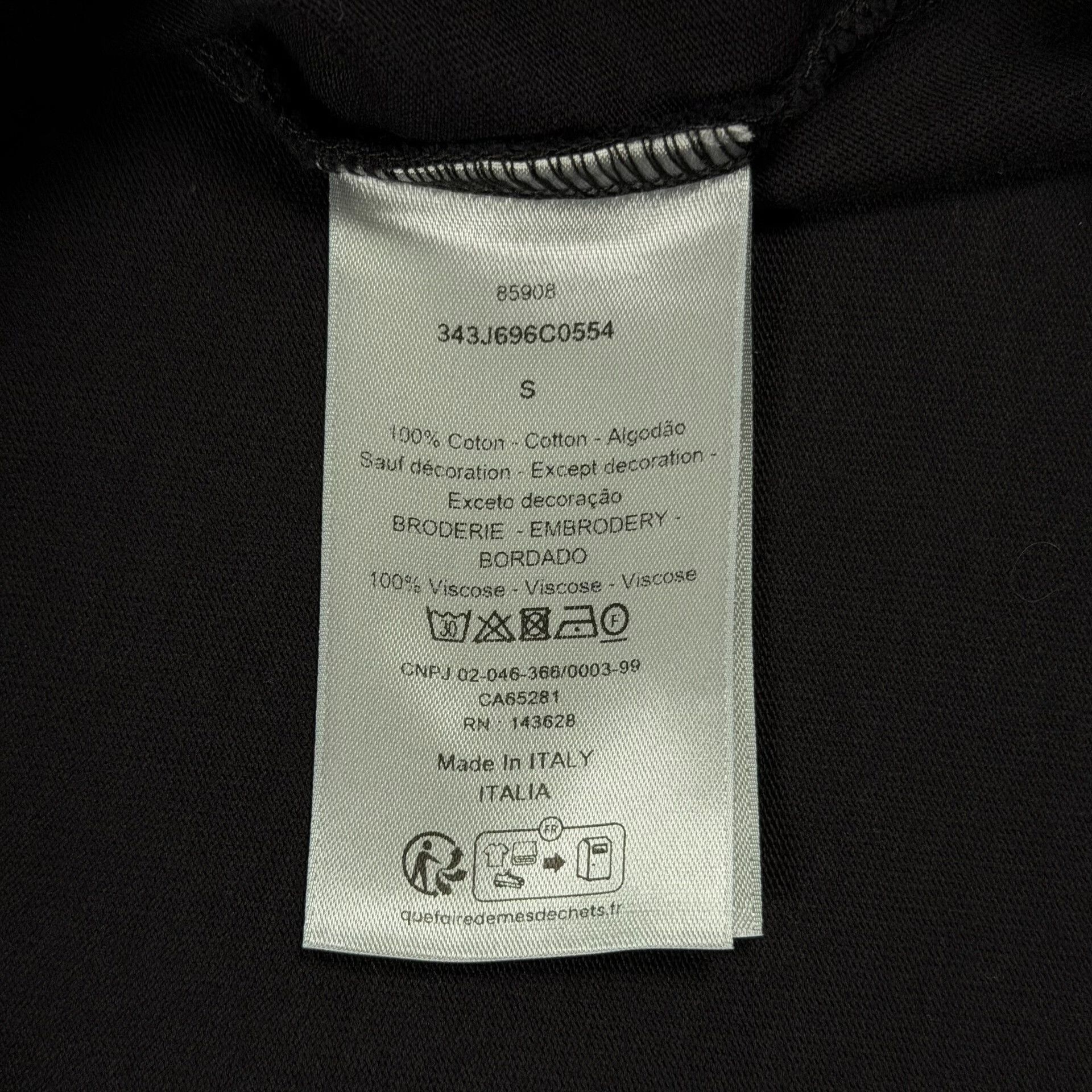 Dior Dior Christian Dior Couture Patch T-Shirt Size S Size US S / EU 44-46 / 1 - 6 Thumbnail