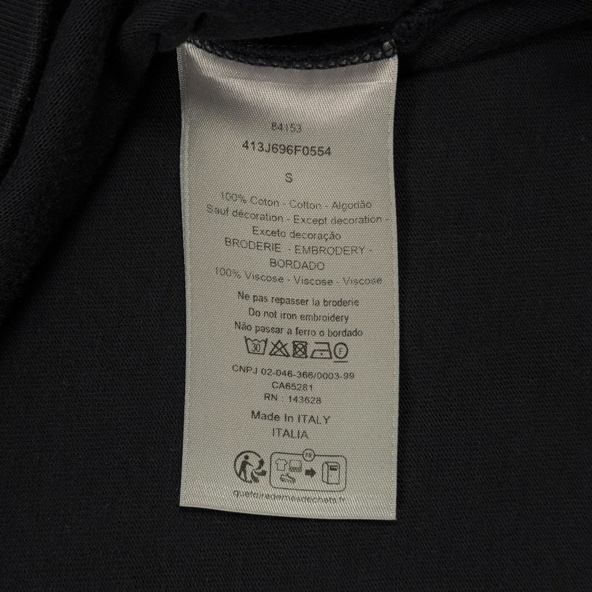 Dior Dior 1947 Embroidered T-Shirt Size S Size US S / EU 44-46 / 1 - 6 Thumbnail