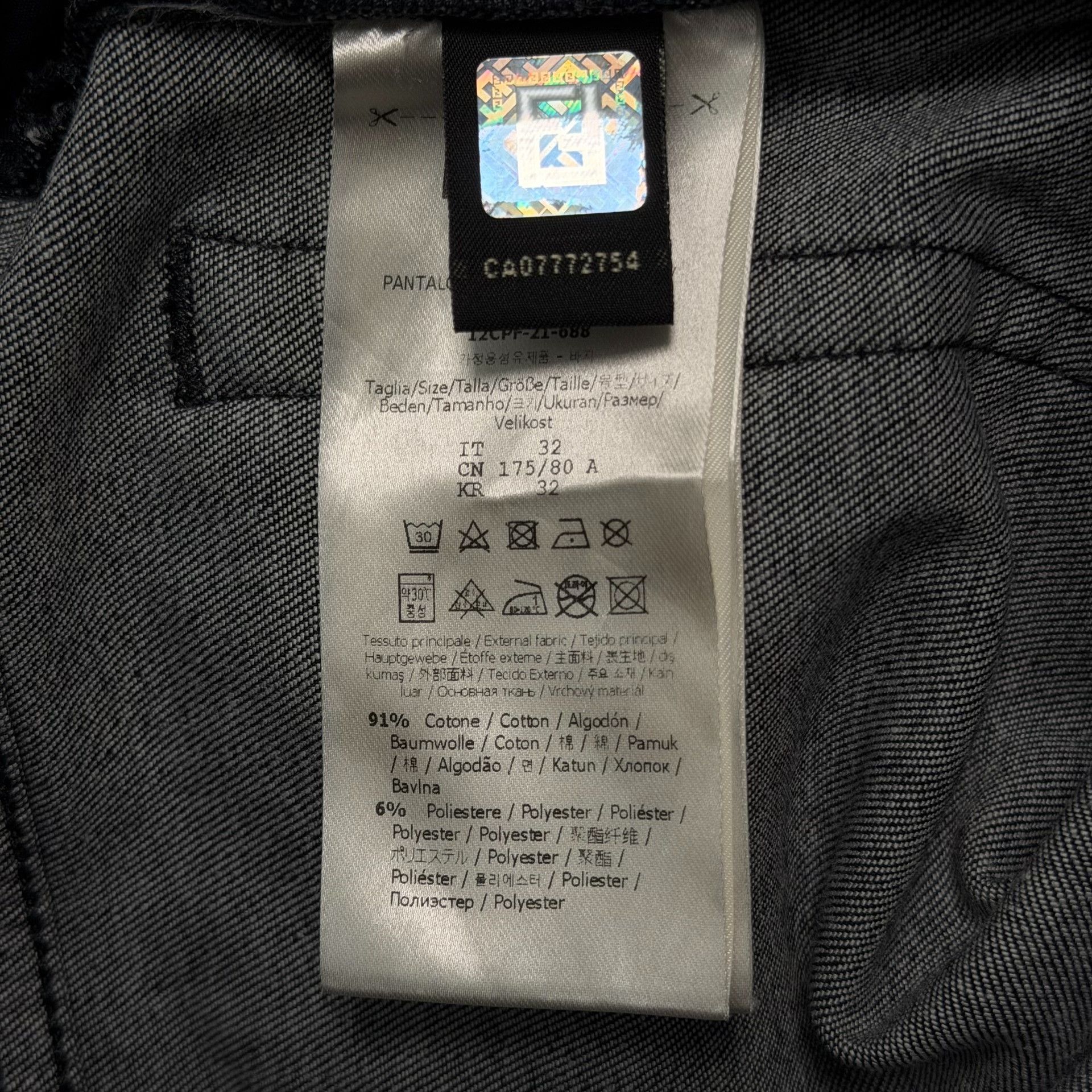 Fendi Fendi Flocked Monogram Jeans 32 Size US 32 / EU 48 - 6 Thumbnail