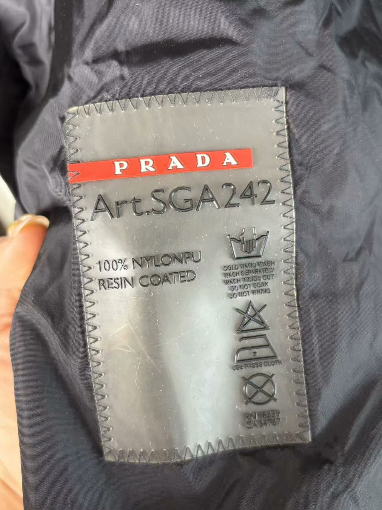 Prada Prada Nylon White Light Jacket l Men Size US L / EU 52-54 / 3 - 4 Thumbnail