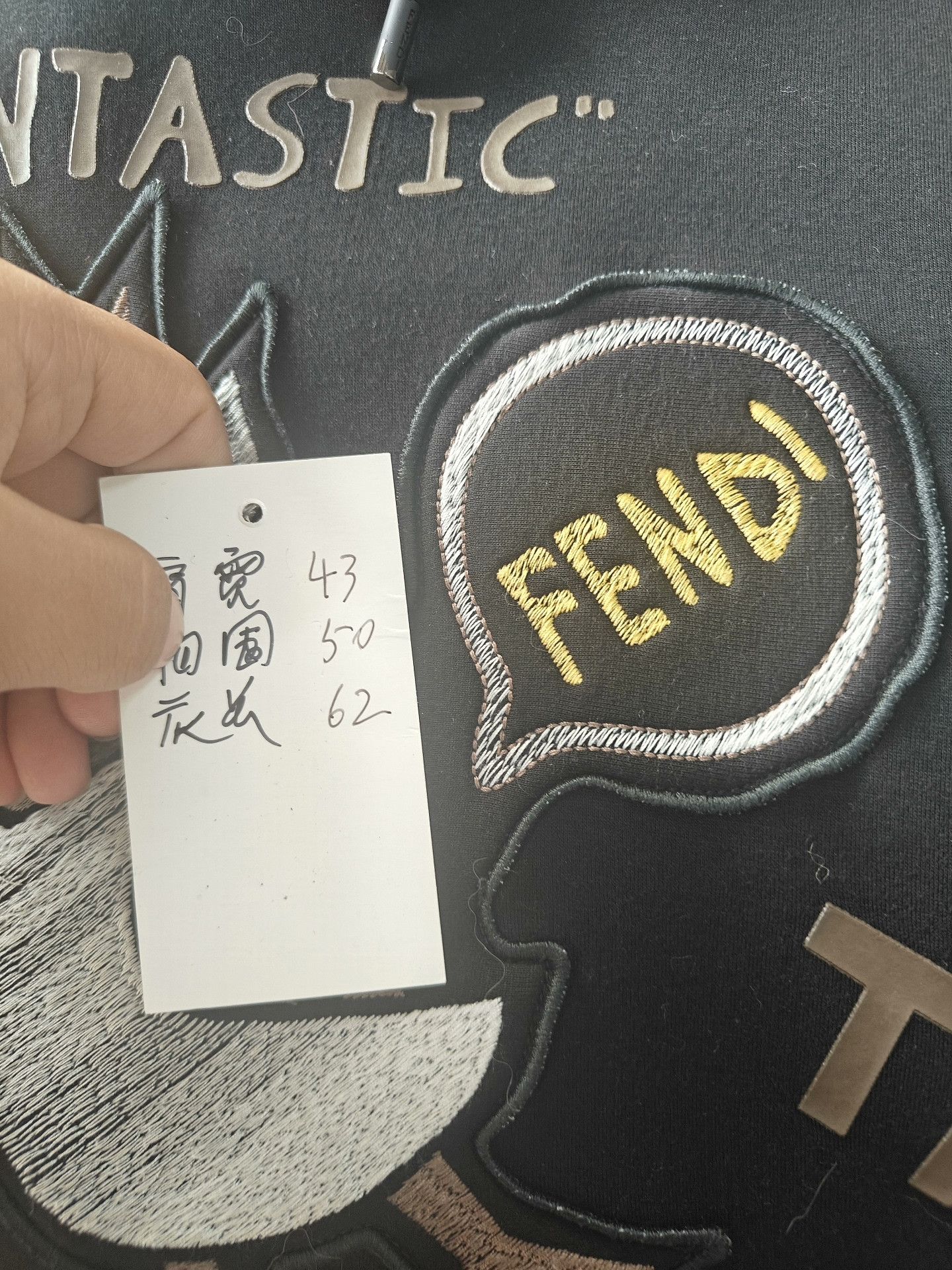 Fendi Fendi Retro Embroidered White Hoodie m Men Size US M / EU 48-50 / 2 - 5 Thumbnail