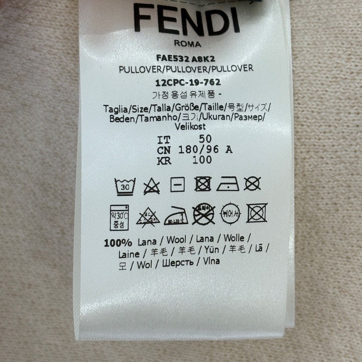 Fendi Fendi Knit Wool Sweater m Men Size US M / EU 48-50 / 2 - 4 Thumbnail