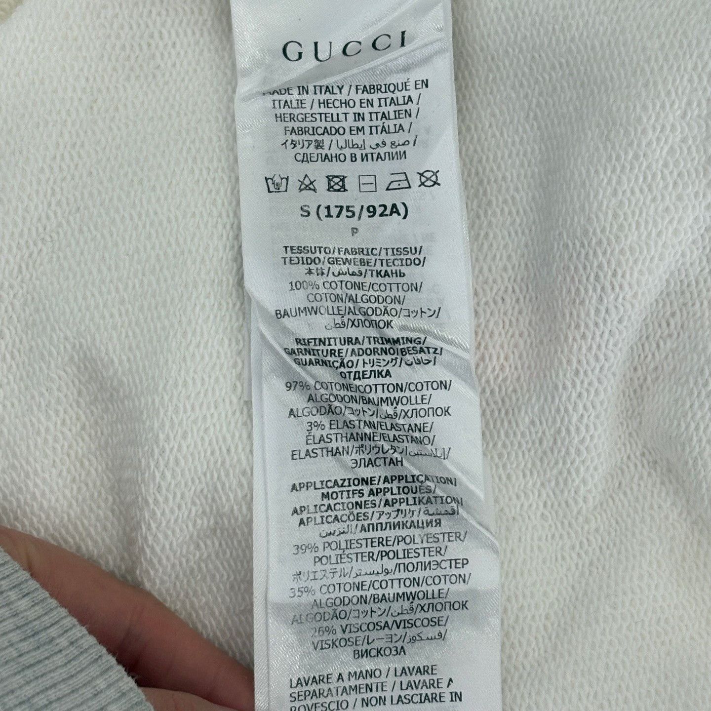 Gucci Gucci Retro White Hoodie s Men Size US S / EU 44-46 / 1 - 4 Thumbnail