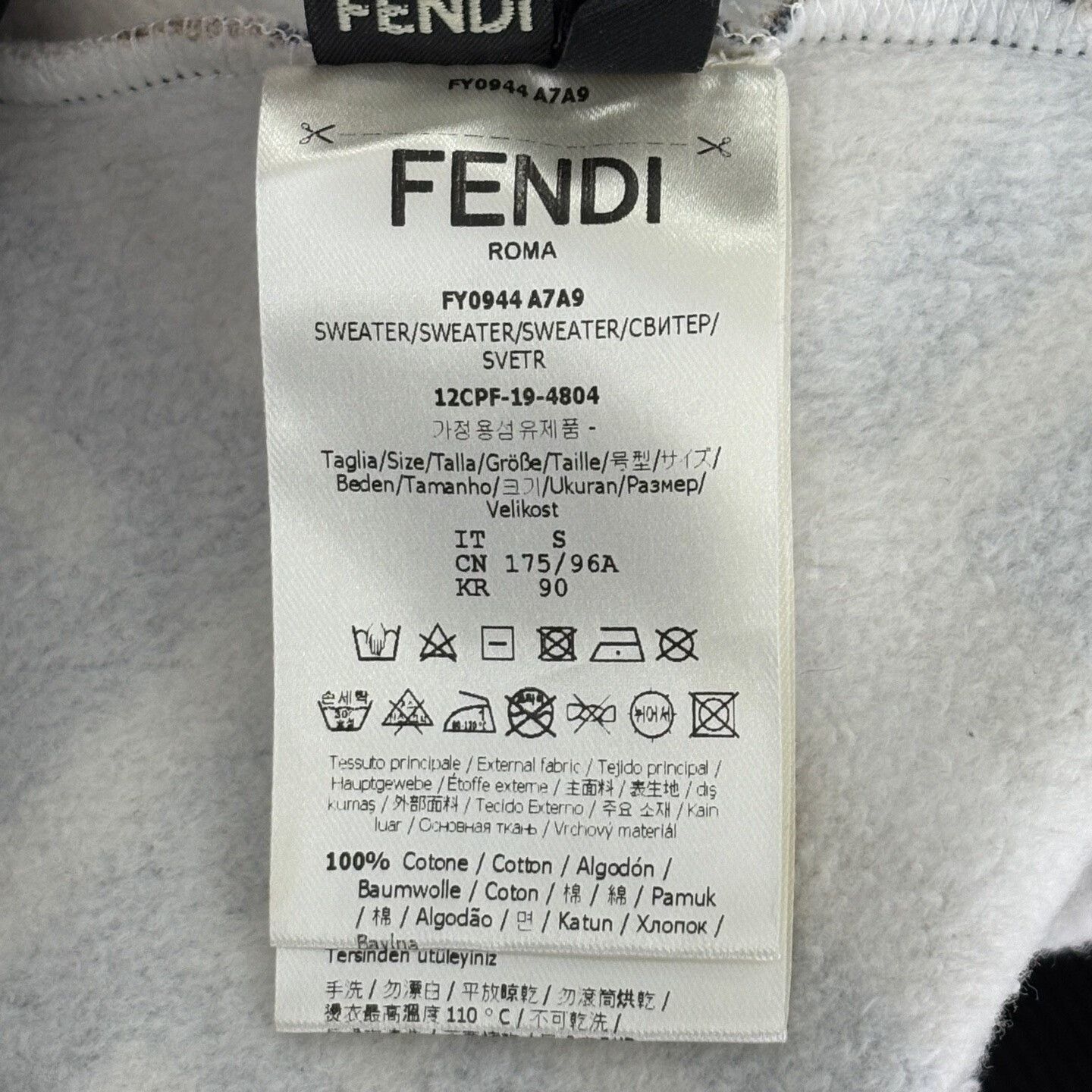 Fendi Fendi Hoodie s Men Size US S / EU 44-46 / 1 - 4 Thumbnail