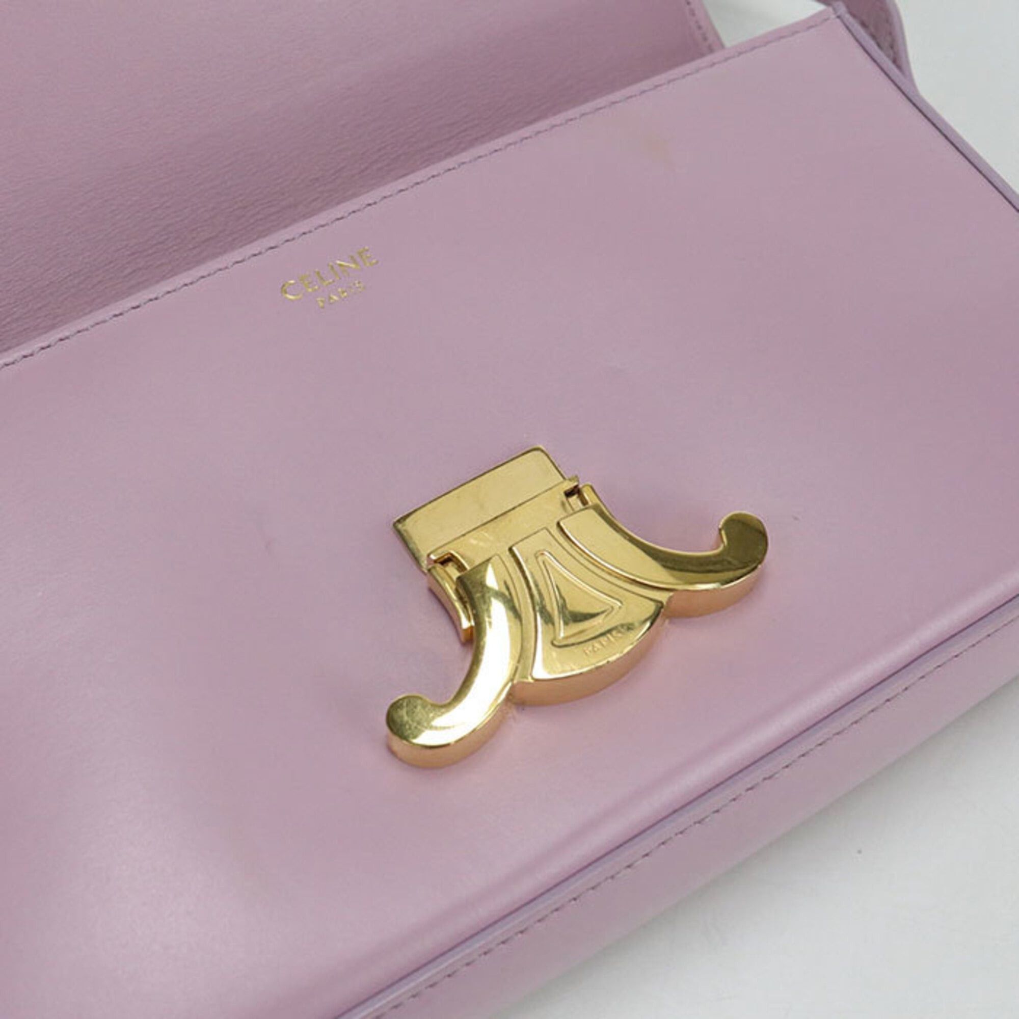Celine CELINE Triomphe Shoulder Bag for Women, Pink Size ONE SIZE - 4 Thumbnail