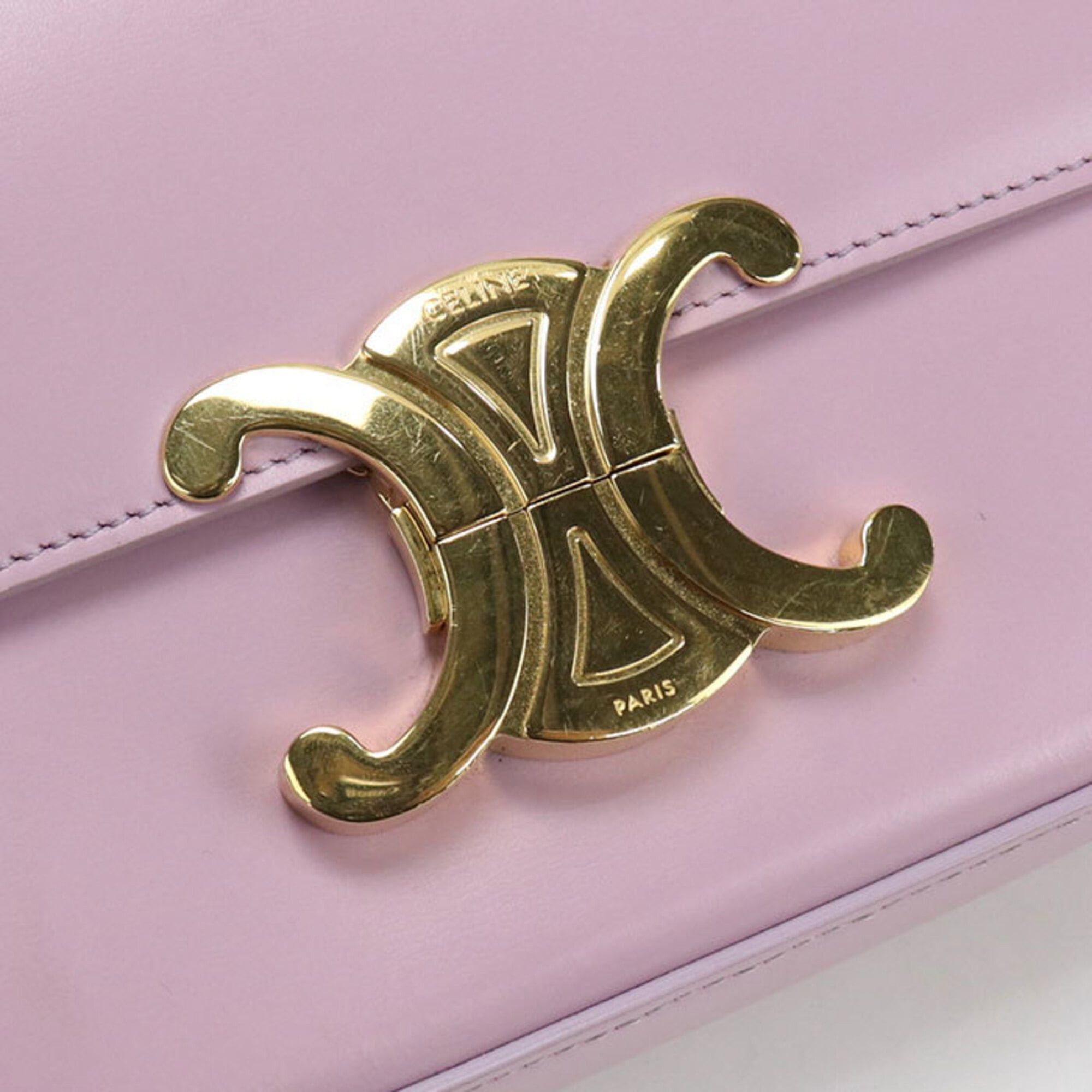 Celine CELINE Triomphe Shoulder Bag for Women, Pink Size ONE SIZE - 5 Thumbnail