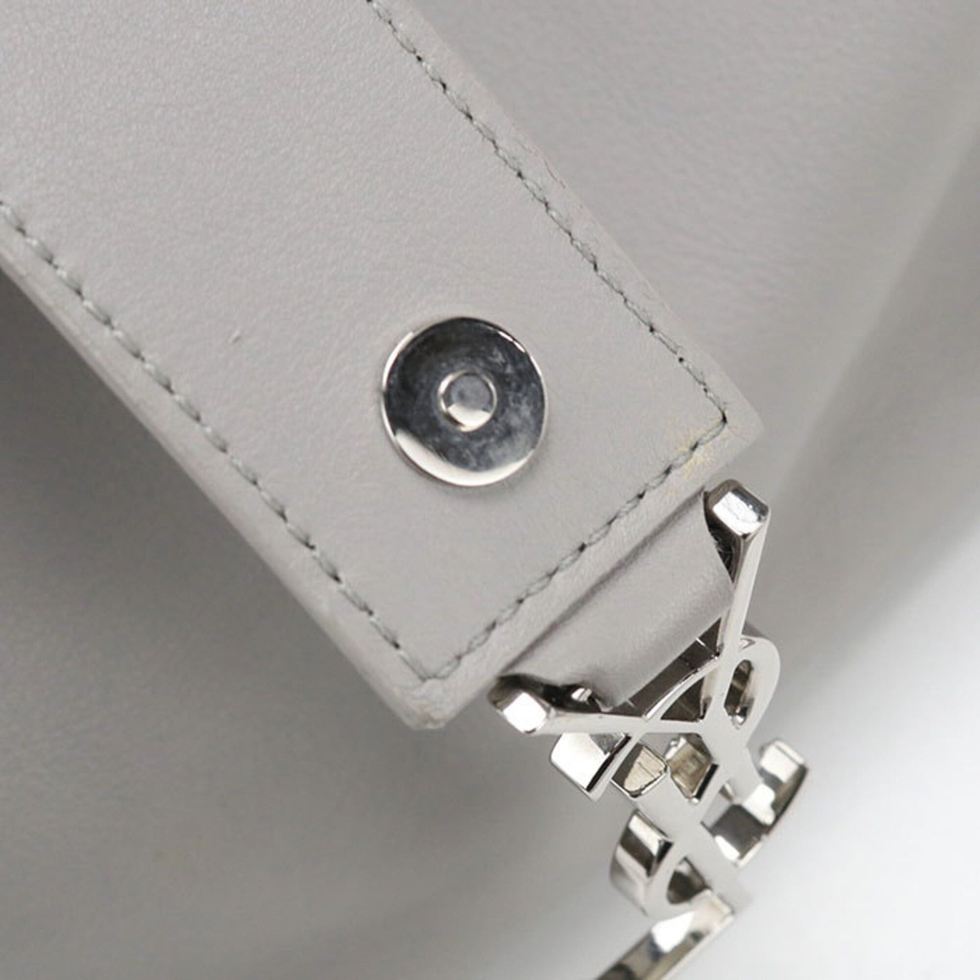 Saint Laurent Paris Saint Laurent handbag 436832 2WAY Downtown Cabas Women's Gray Size ONE SIZE - 10 Thumbnail
