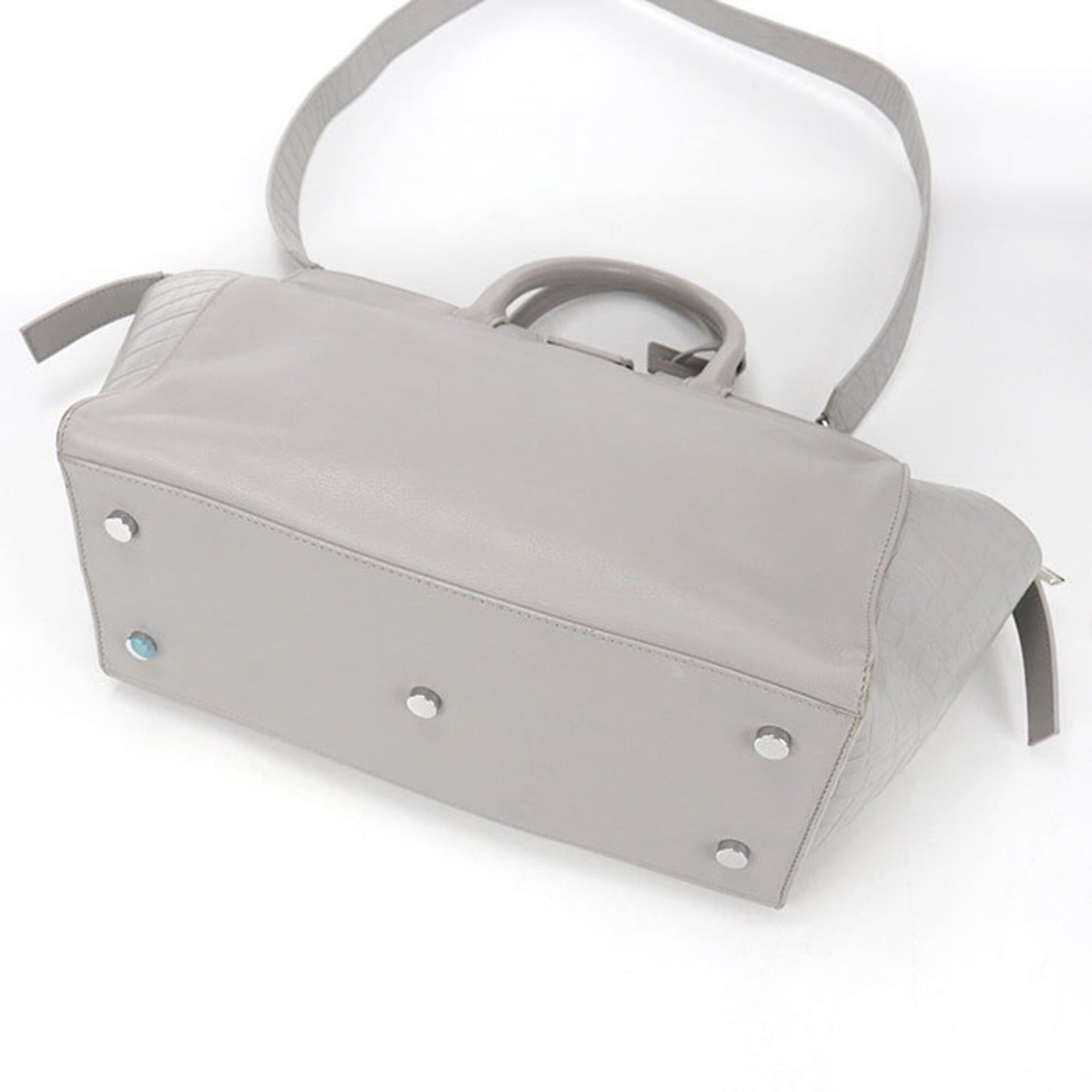 Saint Laurent Paris Saint Laurent handbag 436832 2WAY Downtown Cabas Women's Gray Size ONE SIZE - 2 Thumbnail