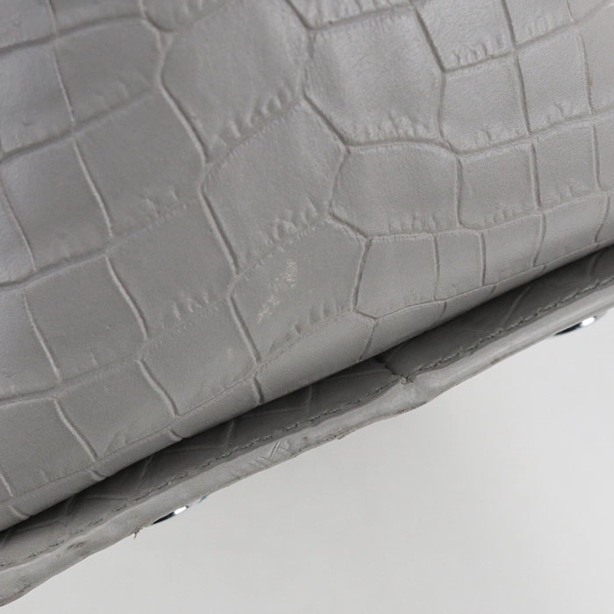 Saint Laurent Paris Saint Laurent handbag 436832 2WAY Downtown Cabas Women's Gray Size ONE SIZE - 6 Thumbnail